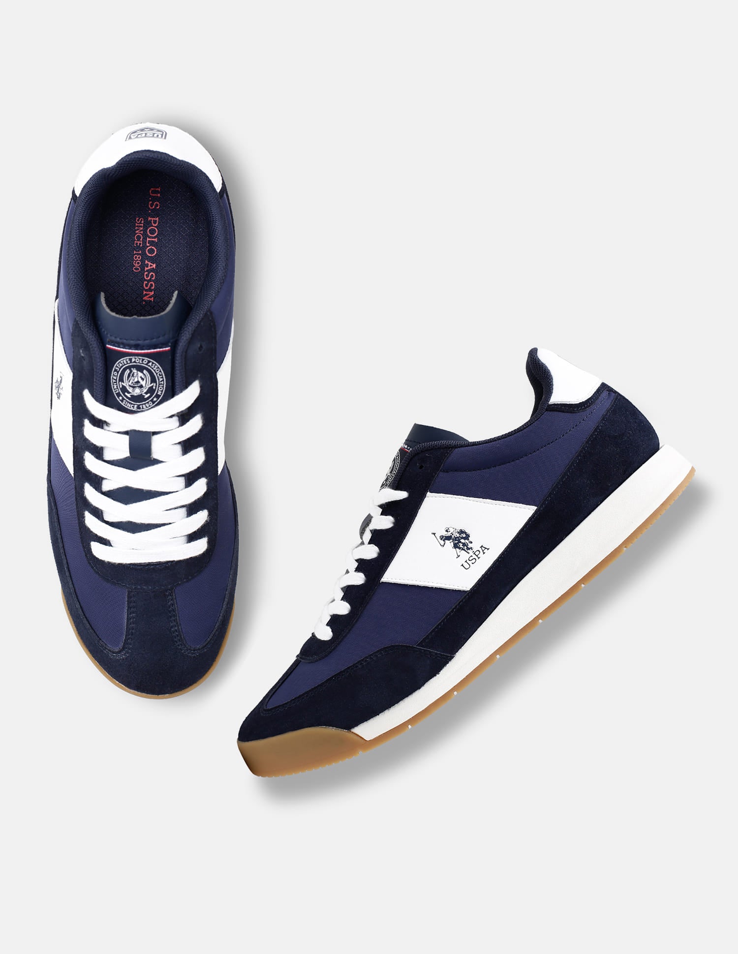 Round Toe Lace Ups Gallop Sneakers Navy - U.S. Polo Assn. India | Large