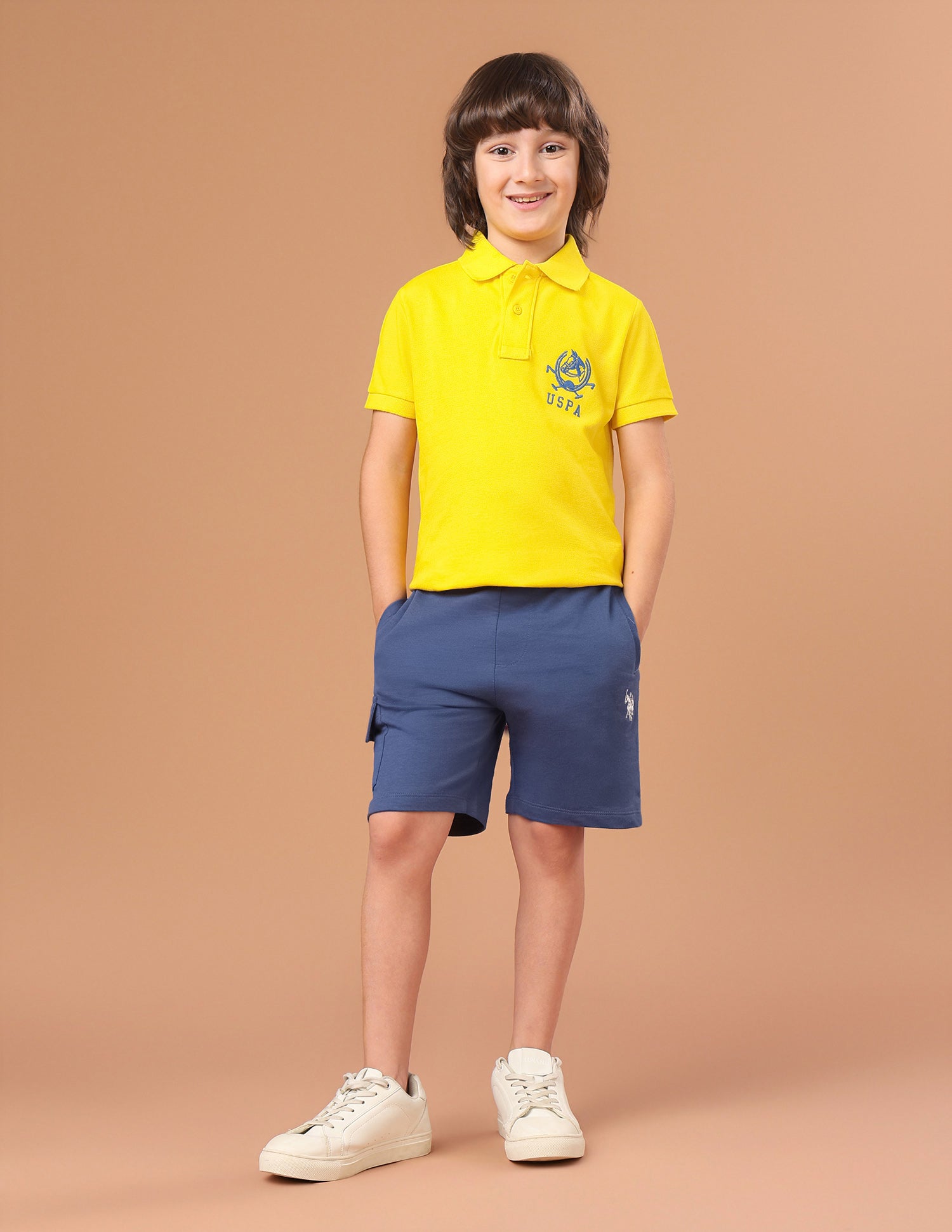 Solid Regular Fit Polo Shirt Yellow - U.S. Polo Assn. India | Large