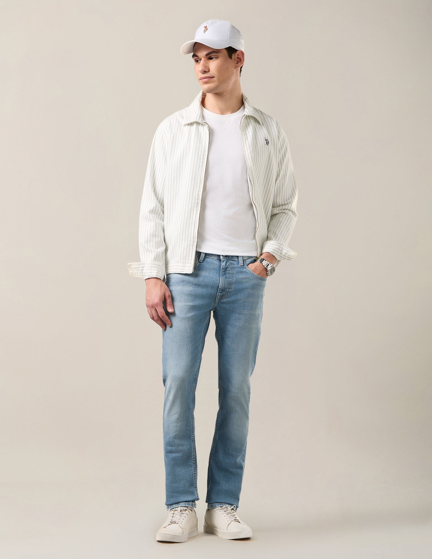 Regallo Skinny Fit Blue Jeans Blue - U.S. Polo Assn. India | Large