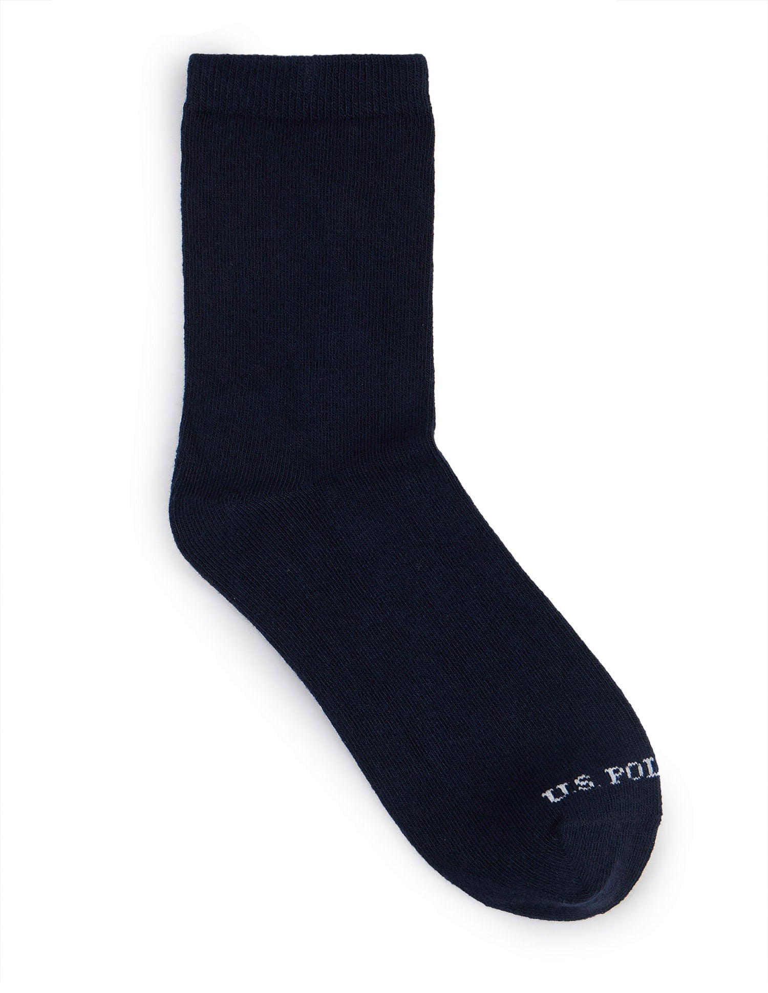 Boys Mid-Calf Length KS001 Socks - Pack Of 3 Blue - U.S. POLO ASSN. | Large