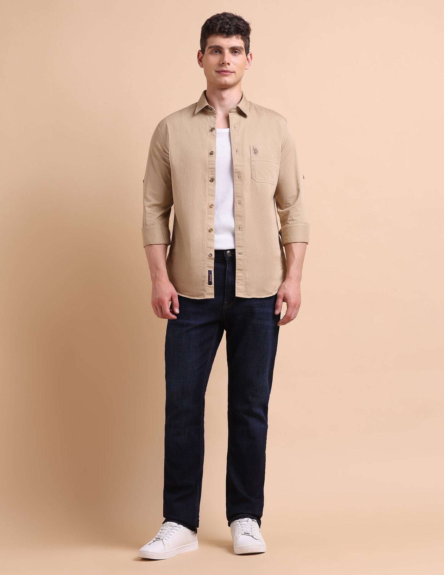 Harold Slim Straight Fit Blue Jeans Dark Blue - U.S. POLO ASSN. | Large