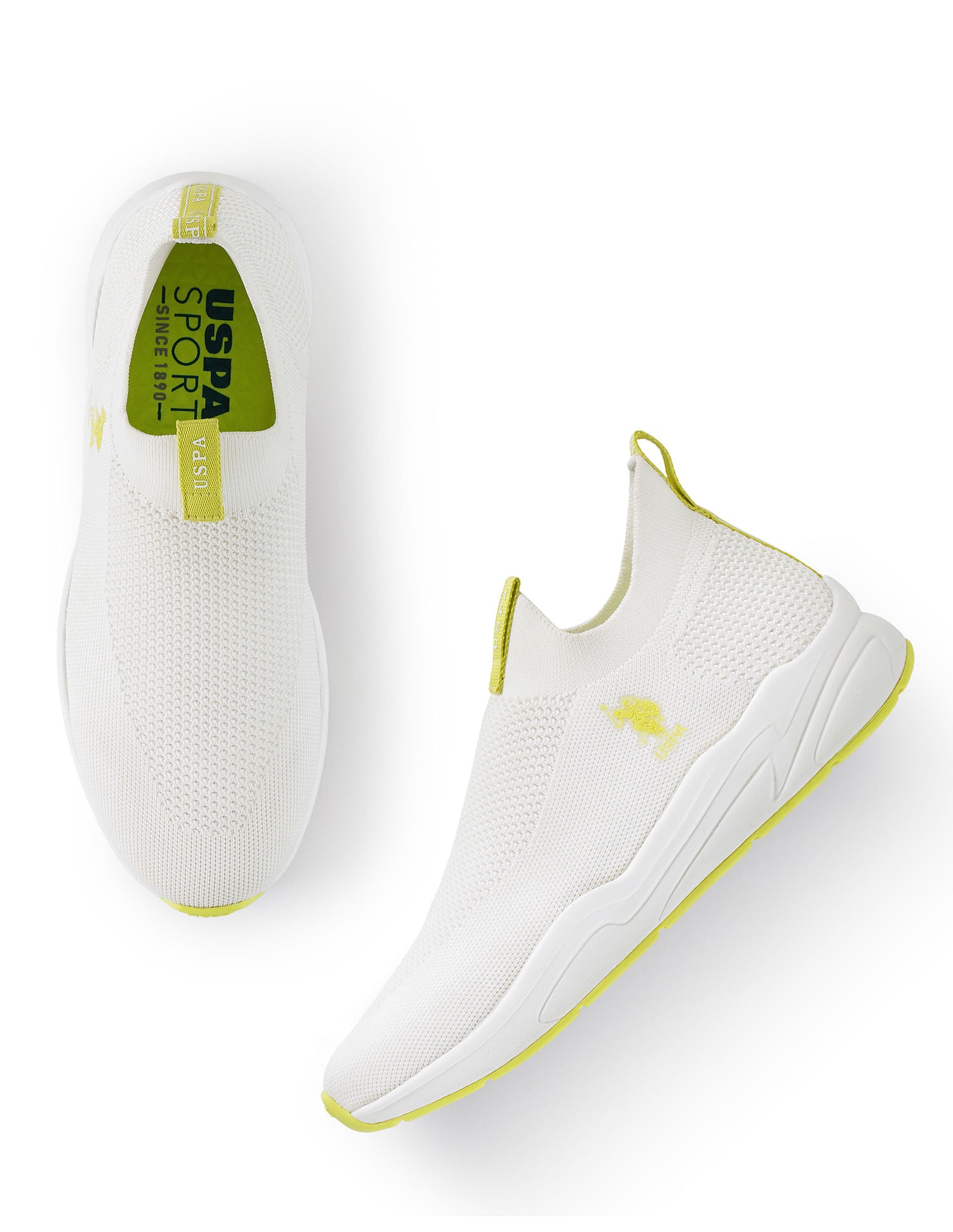 Men Duncun 5.0 Off White Uspa Sport  Sneaker Slip On White - U.S. Polo Assn. India | Large