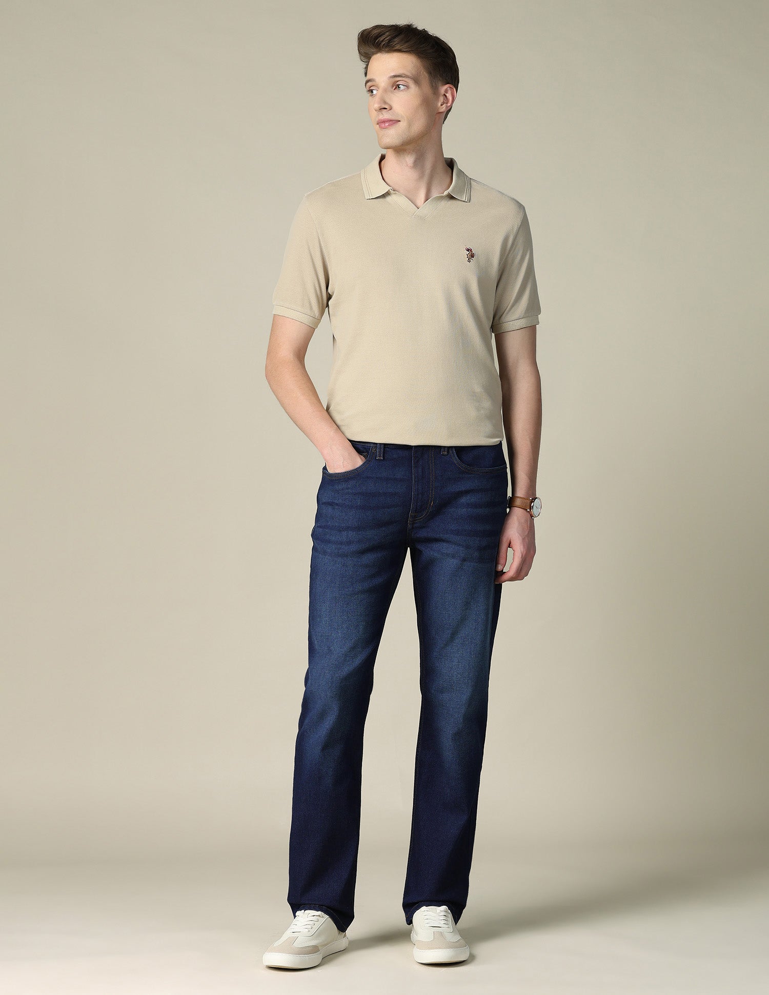 Harold Slim Straight Fit Blue Jeans Dark Indigo - U.S. POLO ASSN. | Large