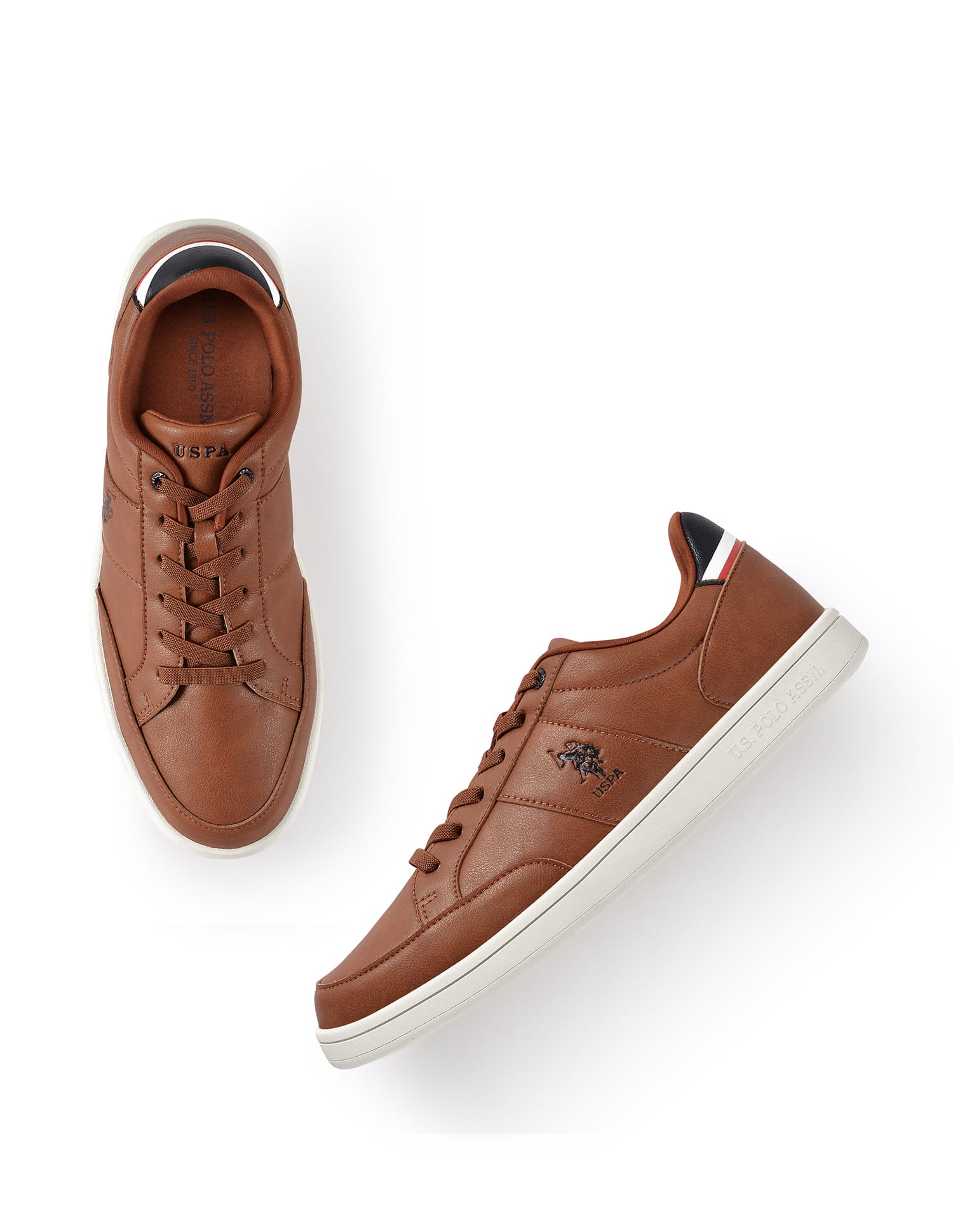 Men Lace Up Ulrin Sneakers Tan - U.S. Polo Assn. India | Large
