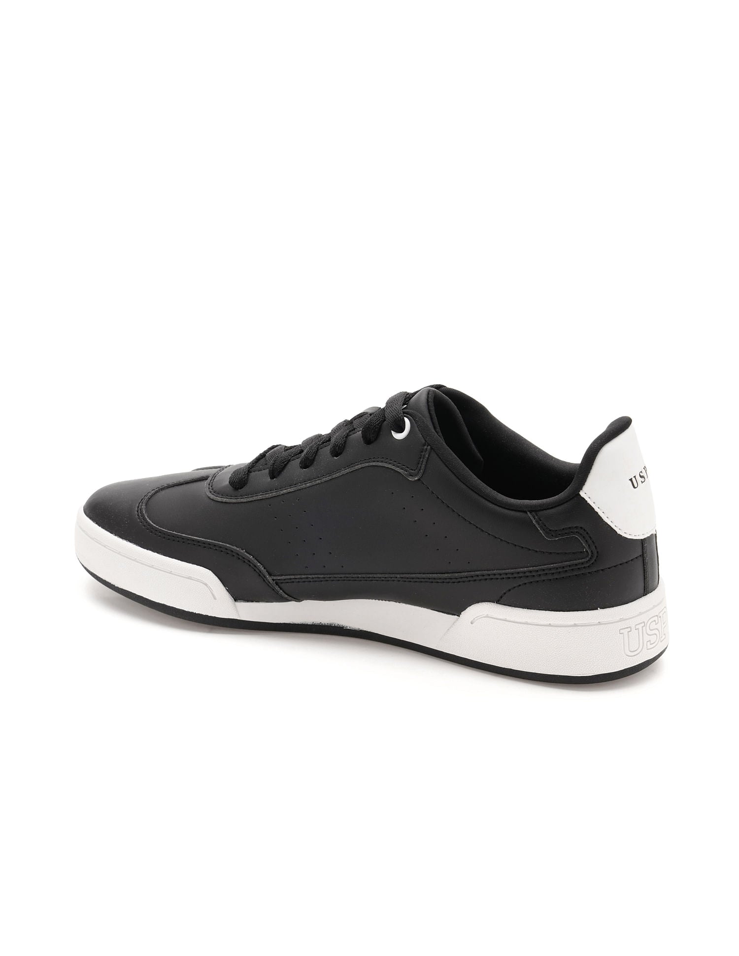 Men Camry Solid Sneaker Black - U.S. Polo Assn. India | Large