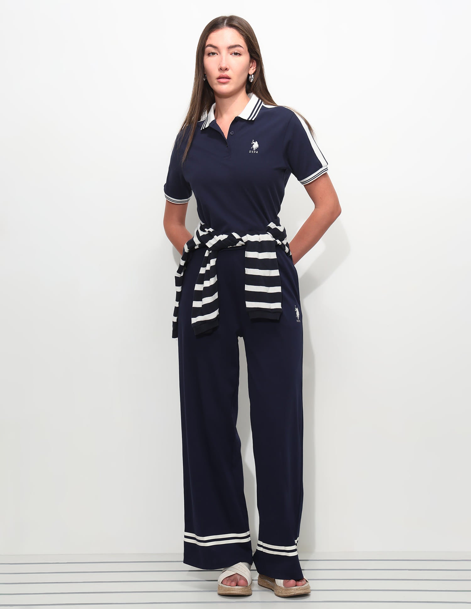 Relaxed Fit Solid Polo Shirt Multi-colour - U.S. Polo Assn. India | Large