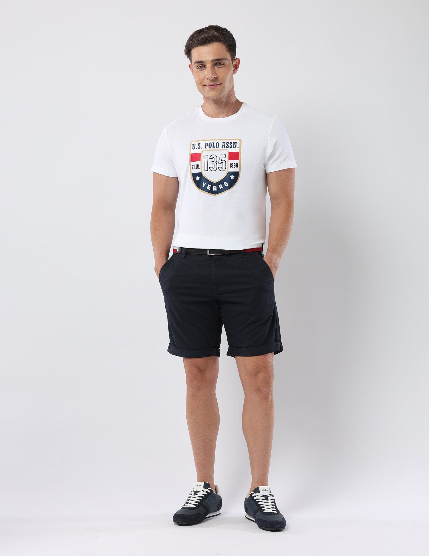 Pure Cotton 135 Anniversary T-Shirt White - U.S. Polo Assn. India | Large