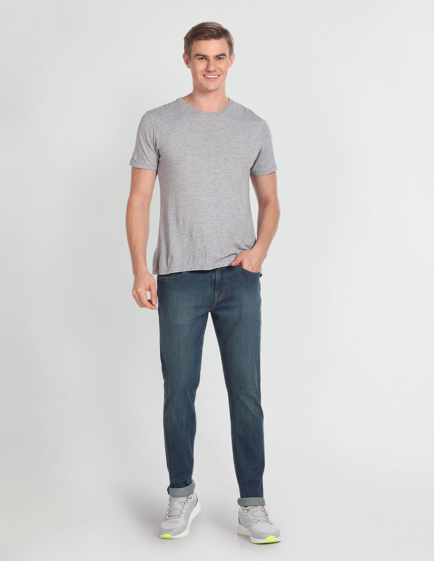 Brandon Slim Tapered Fit Blue Jeans Blue - U.S. POLO ASSN. | Large