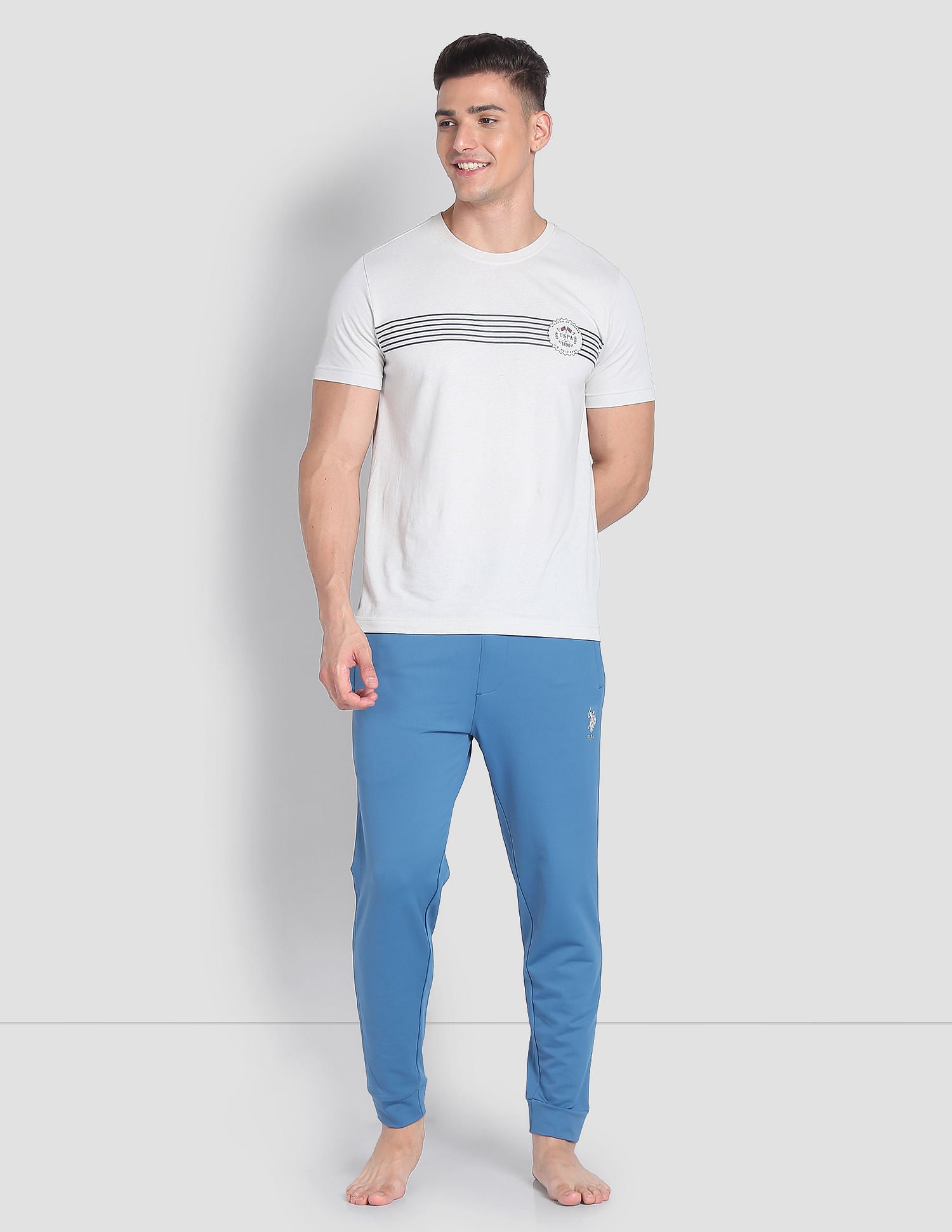 High Stretch AJ001 Active Joggers - Pack Of 1 Midnight - U.S. POLO ASSN. | Large