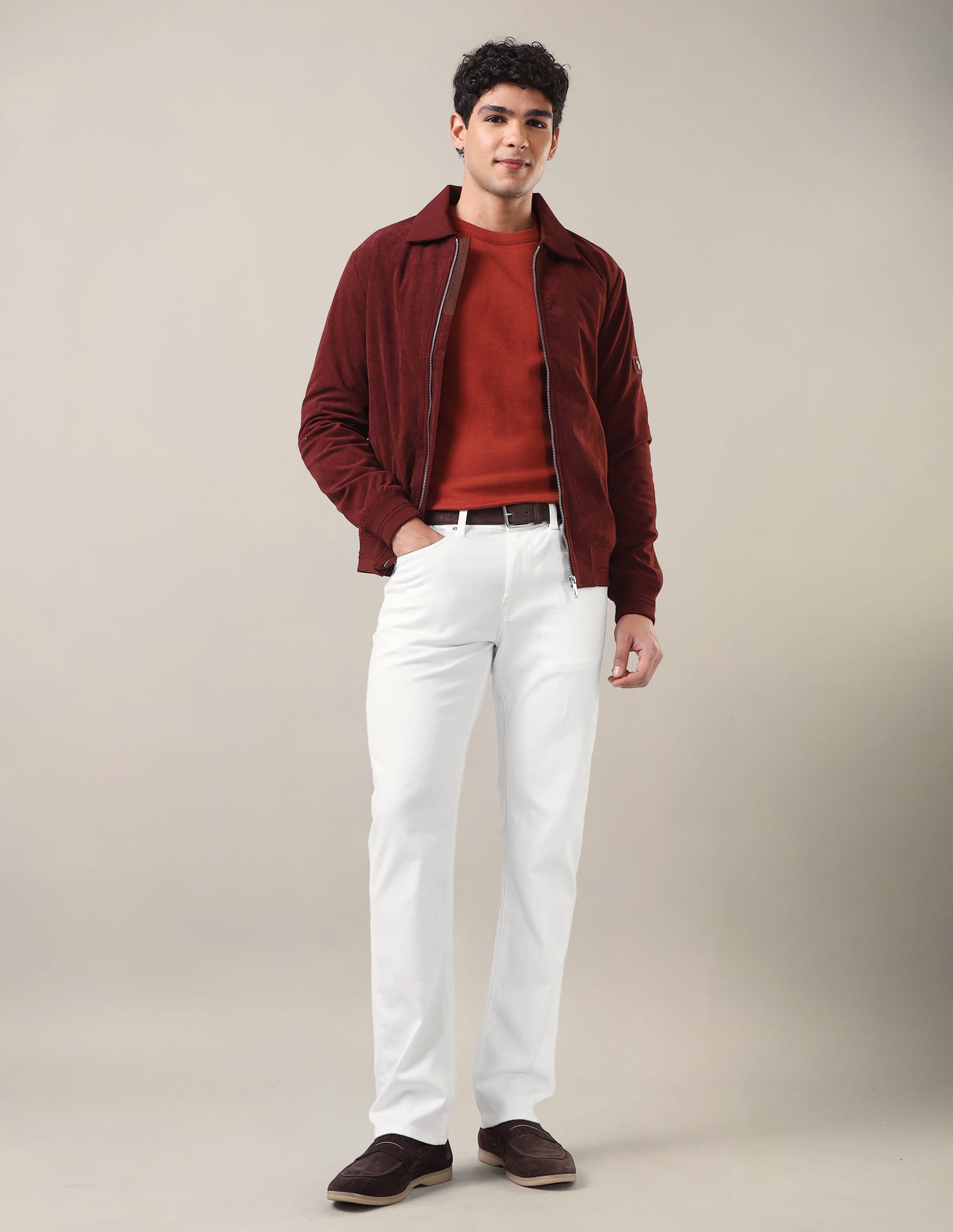 Harold Slim Straight Fit White Jeans White - U.S. Polo Assn. India | Large