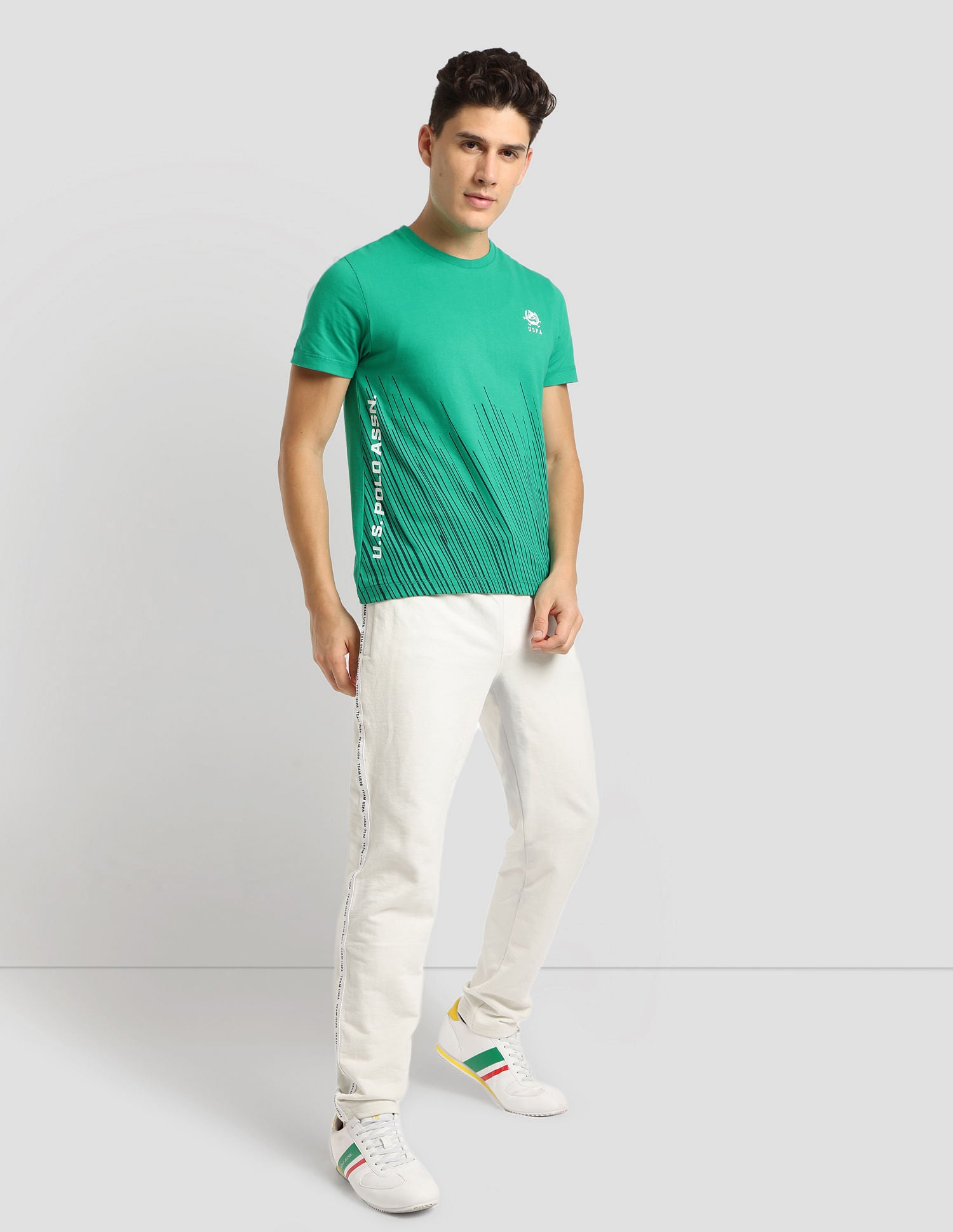 Graphic Sport T-Shirt Green - U.S. POLO ASSN. | Large