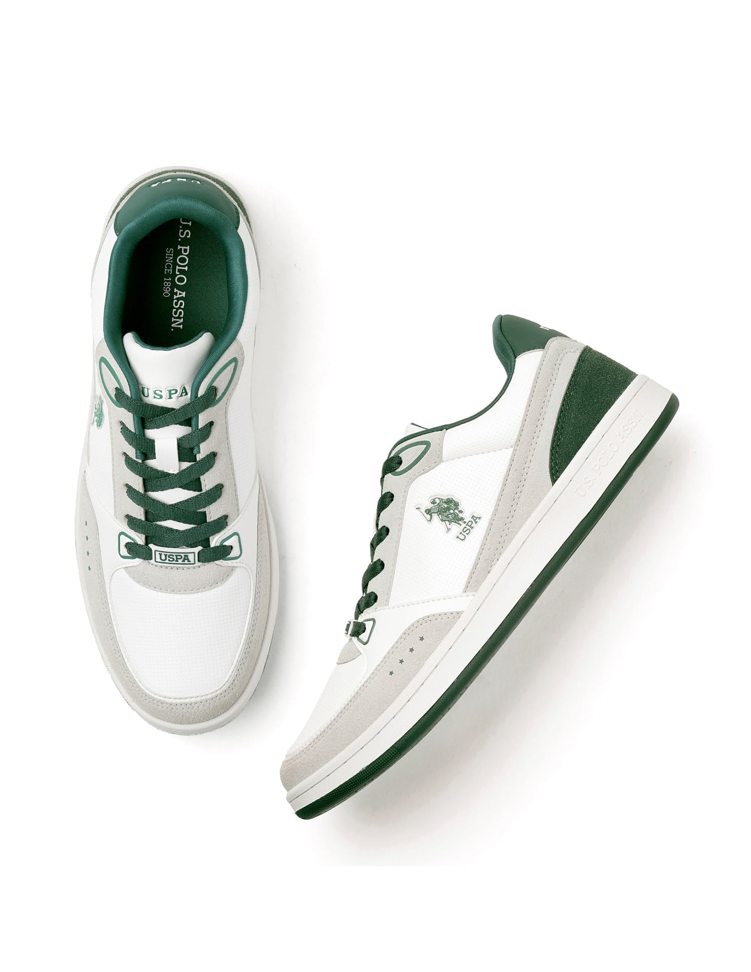 Landwin 3.0 Colourblocked Sneakers Green - U.S. Polo Assn. India | Large