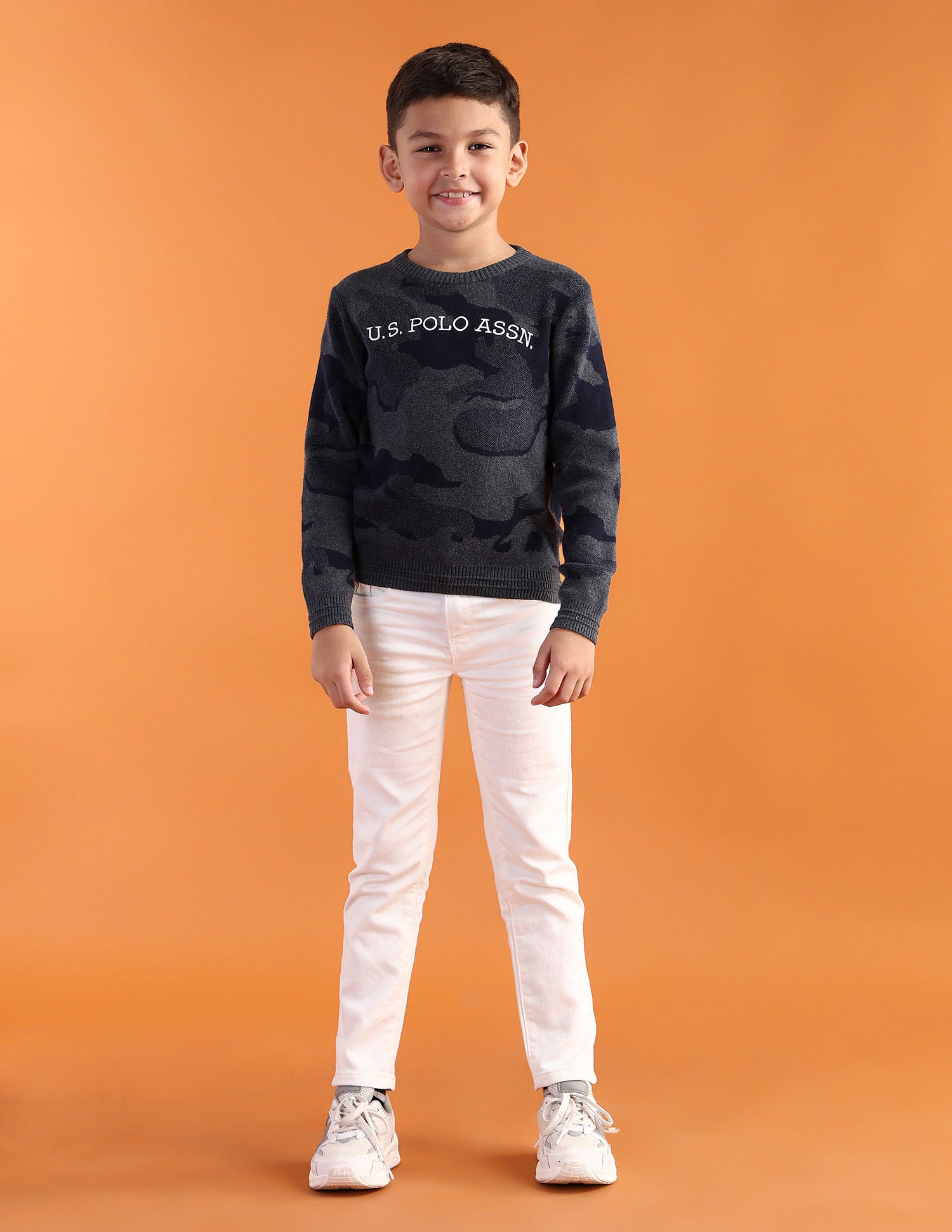 Regular fit Printed Sweaters Navy - U.S. POLO ASSN. | Large