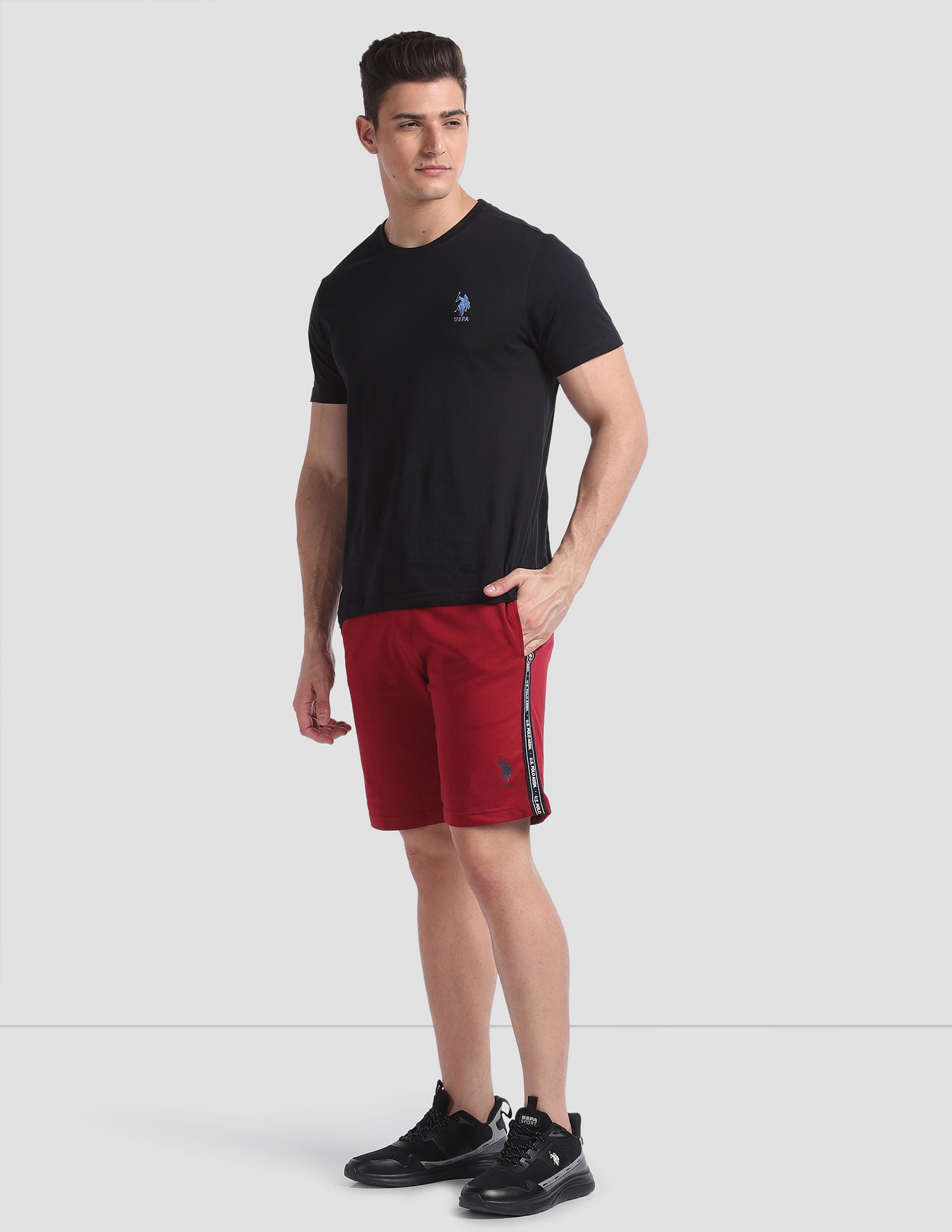 Statement LS003 Lounge Shorts - Pack Of 1 Red - U.S. POLO ASSN. | Large