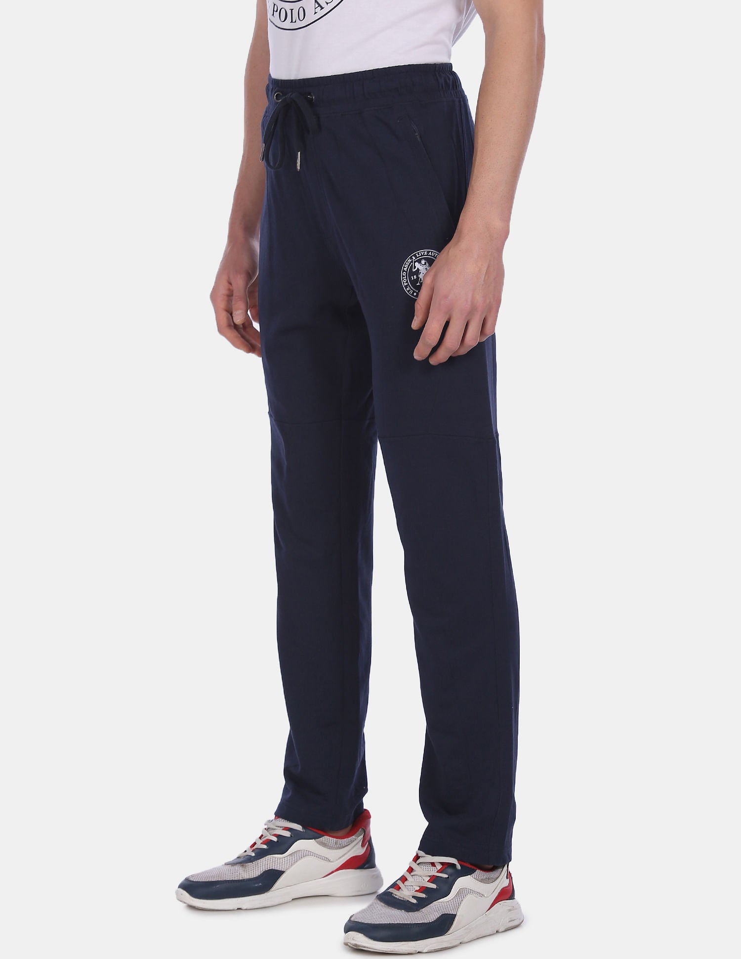 Solid Tri Blend I684 Lounge Track Pants - Pack Of 1 Navy - U.S. POLO ASSN. | Large