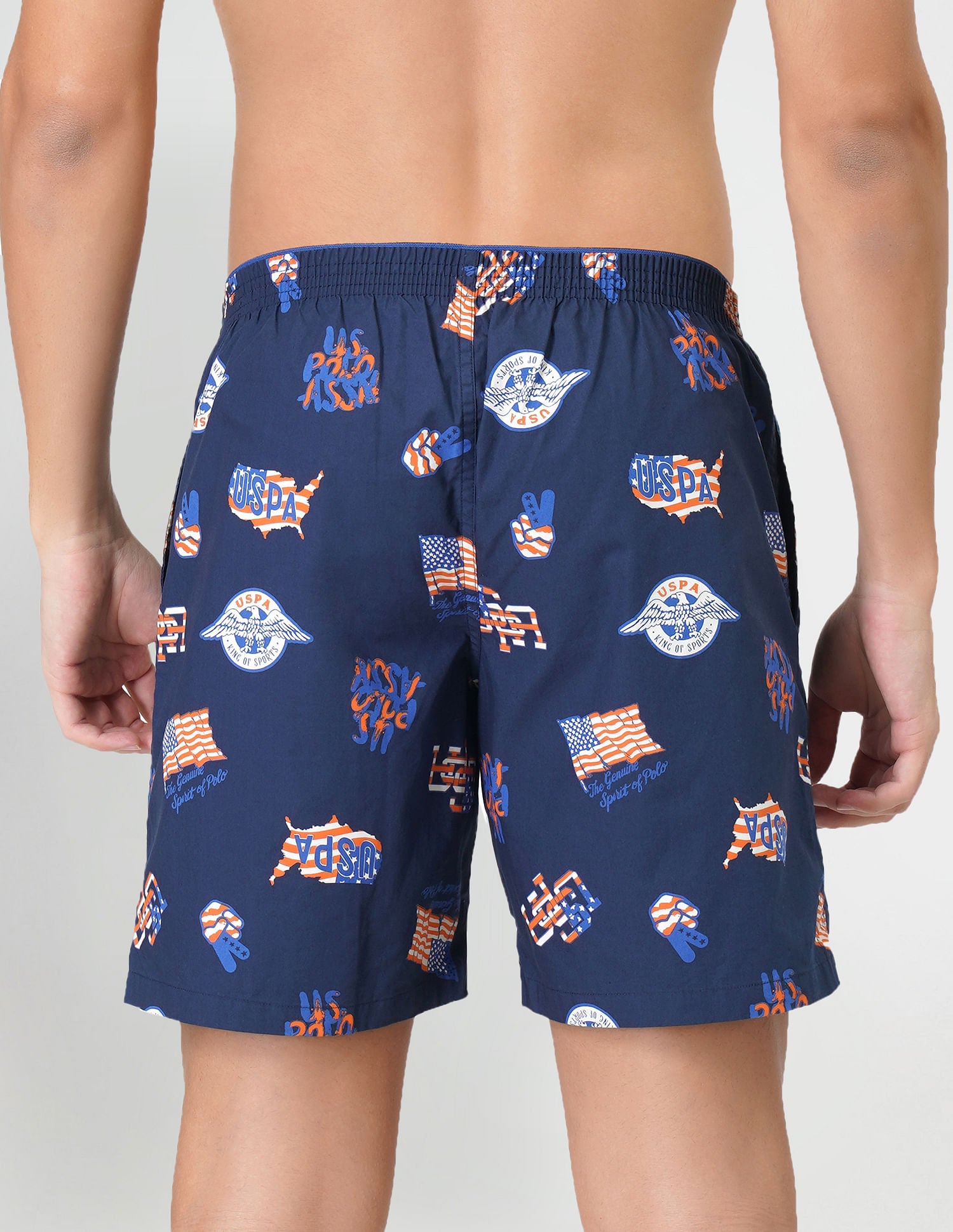 Relaxed Fit Printed IYAB Boxers - Pack Of 1 Navy - U.S. POLO ASSN. | Large