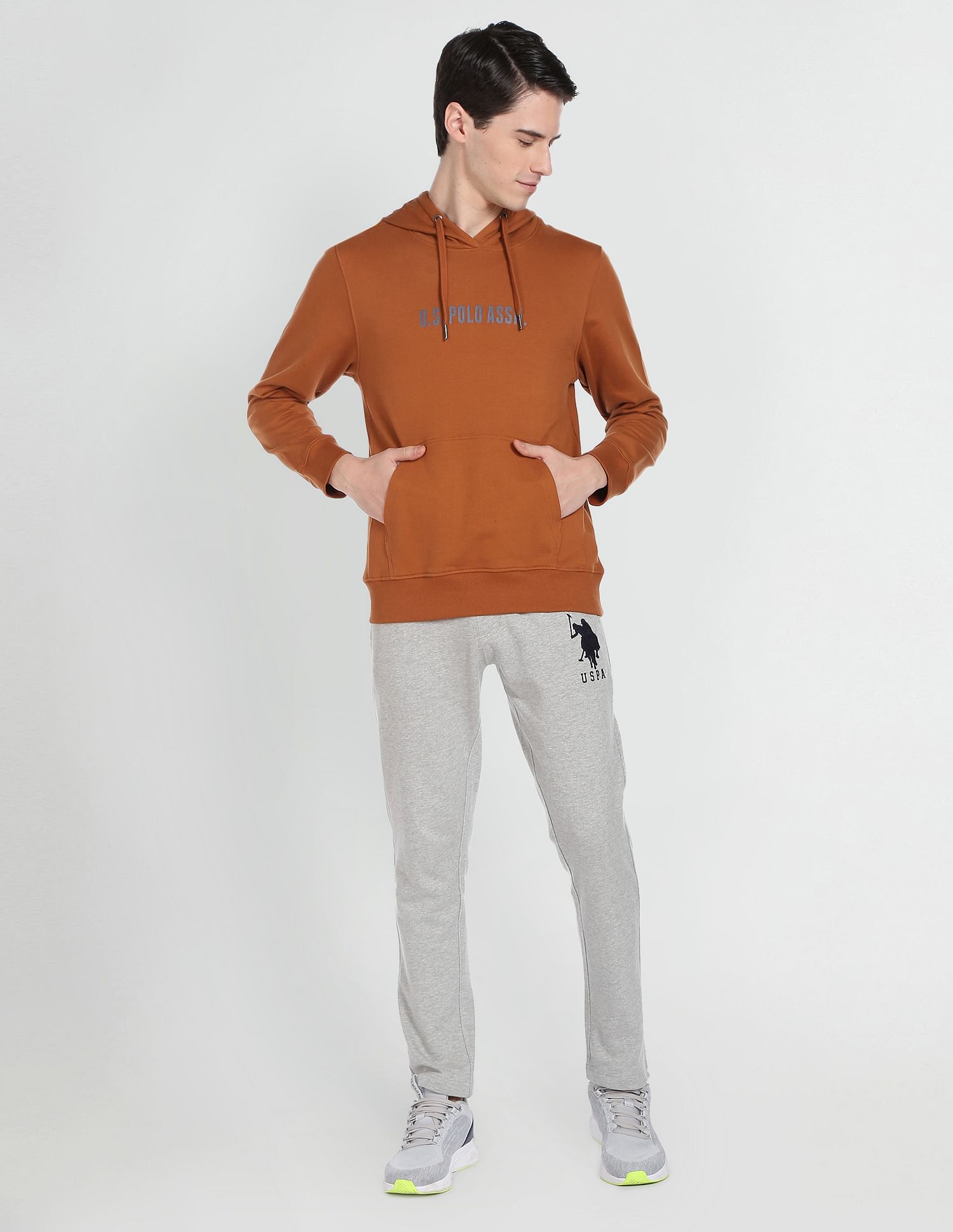 Essential Hooded Sweatshirt Rust - U.S. POLO ASSN. | Large