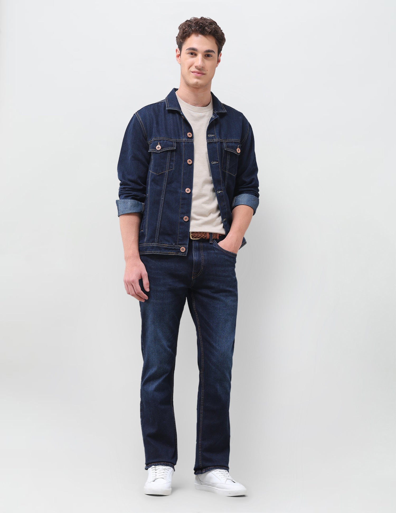 Connor Bootcut Fit Blue Jeans Dark Indigo - U.S. Polo Assn. India | Large