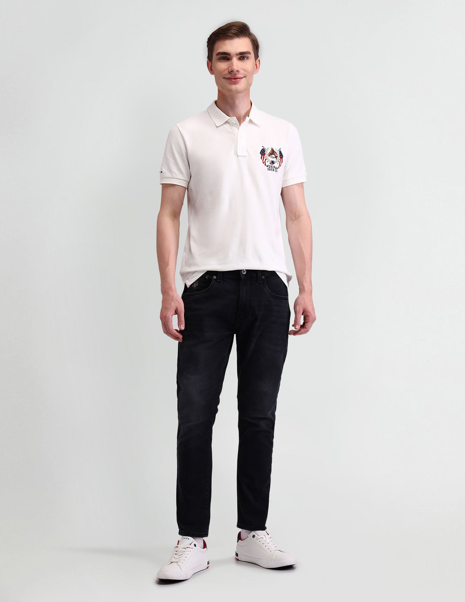 Henry Tapered Blue Jeans Blue - U.S. POLO ASSN. | Large