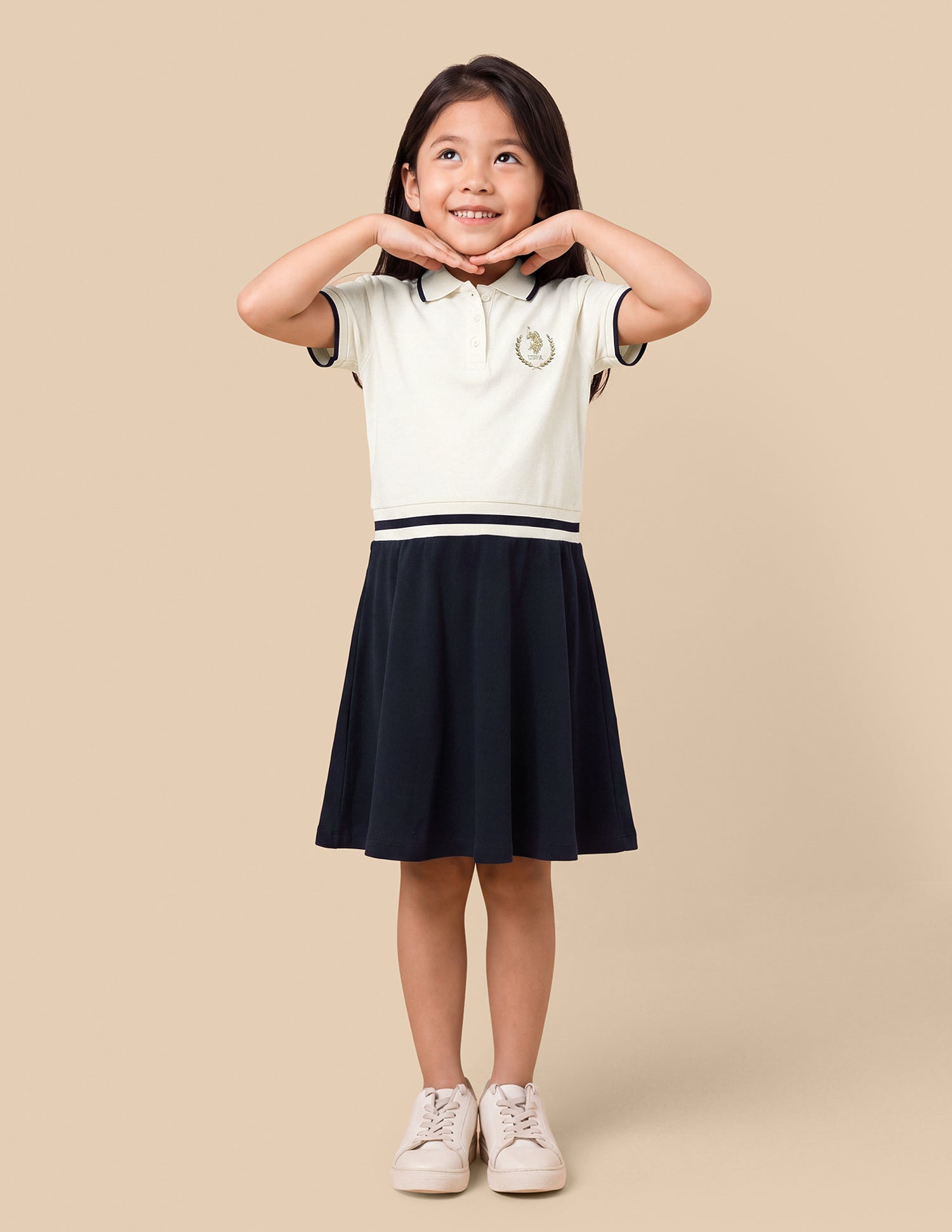 Colourblocked Relaxed Fit T-Shirt Dress Navy - U.S. Polo Assn. India | Large