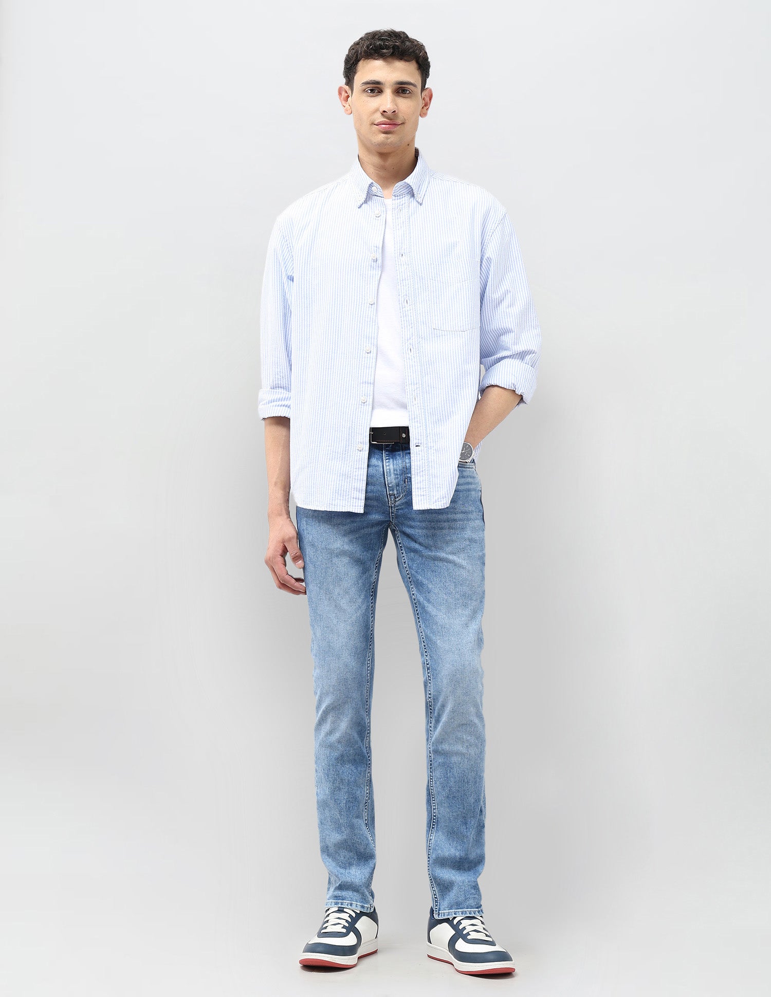 Regallo Skinny Fit Blue Jeans Light Blue - U.S. POLO ASSN. | Large