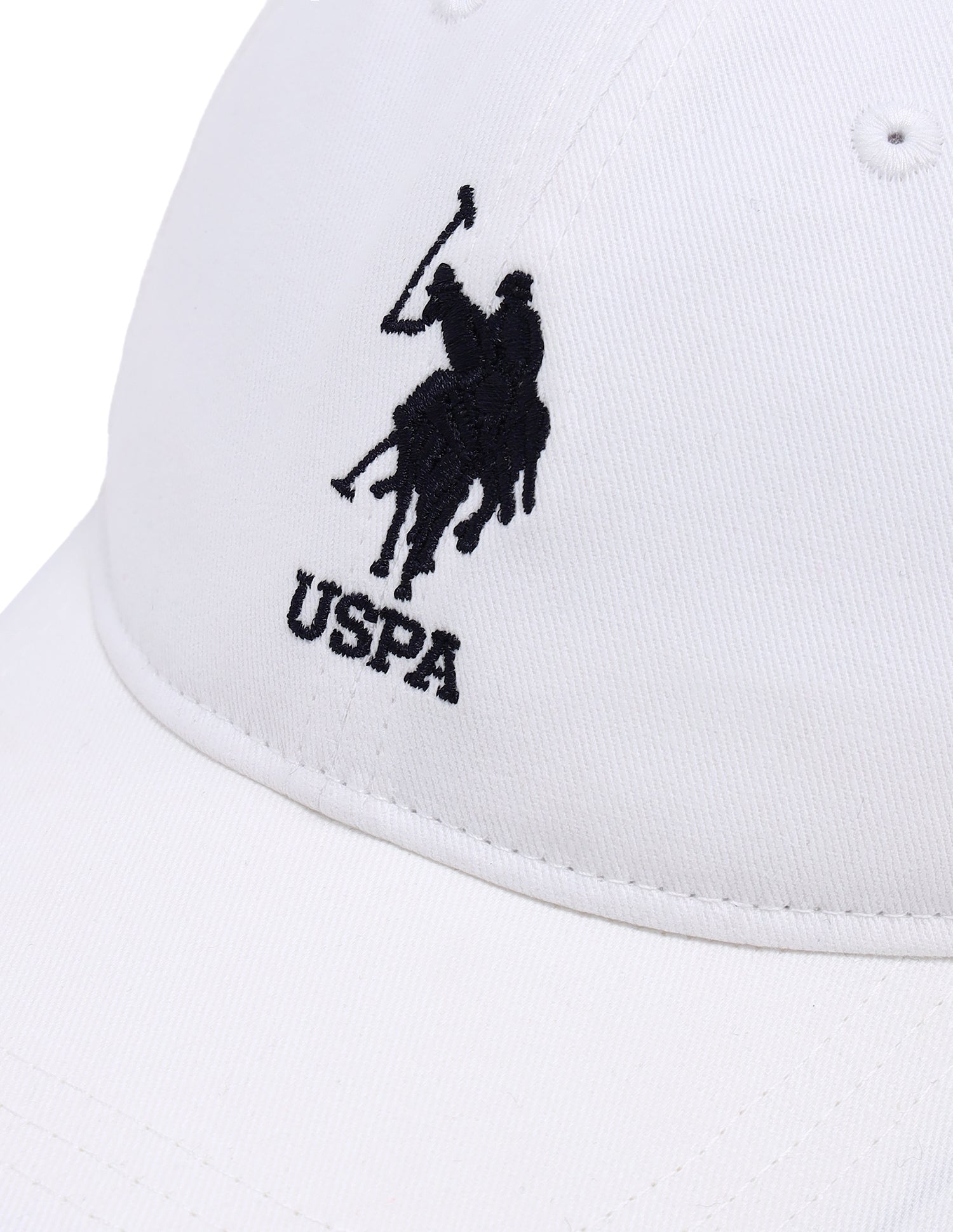 Boys Brand Embroidered Twill Cap White - U.S. Polo Assn. India | Large