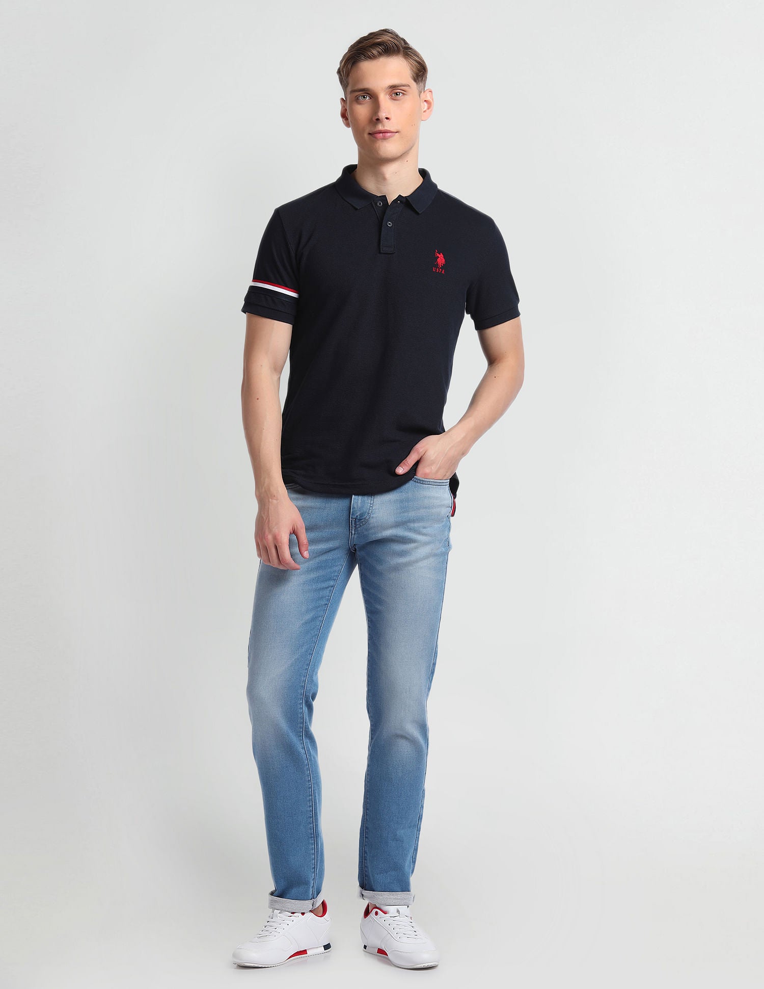 Regallo Skinny Blue Jeans Blue - U.S. Polo Assn. India | Large