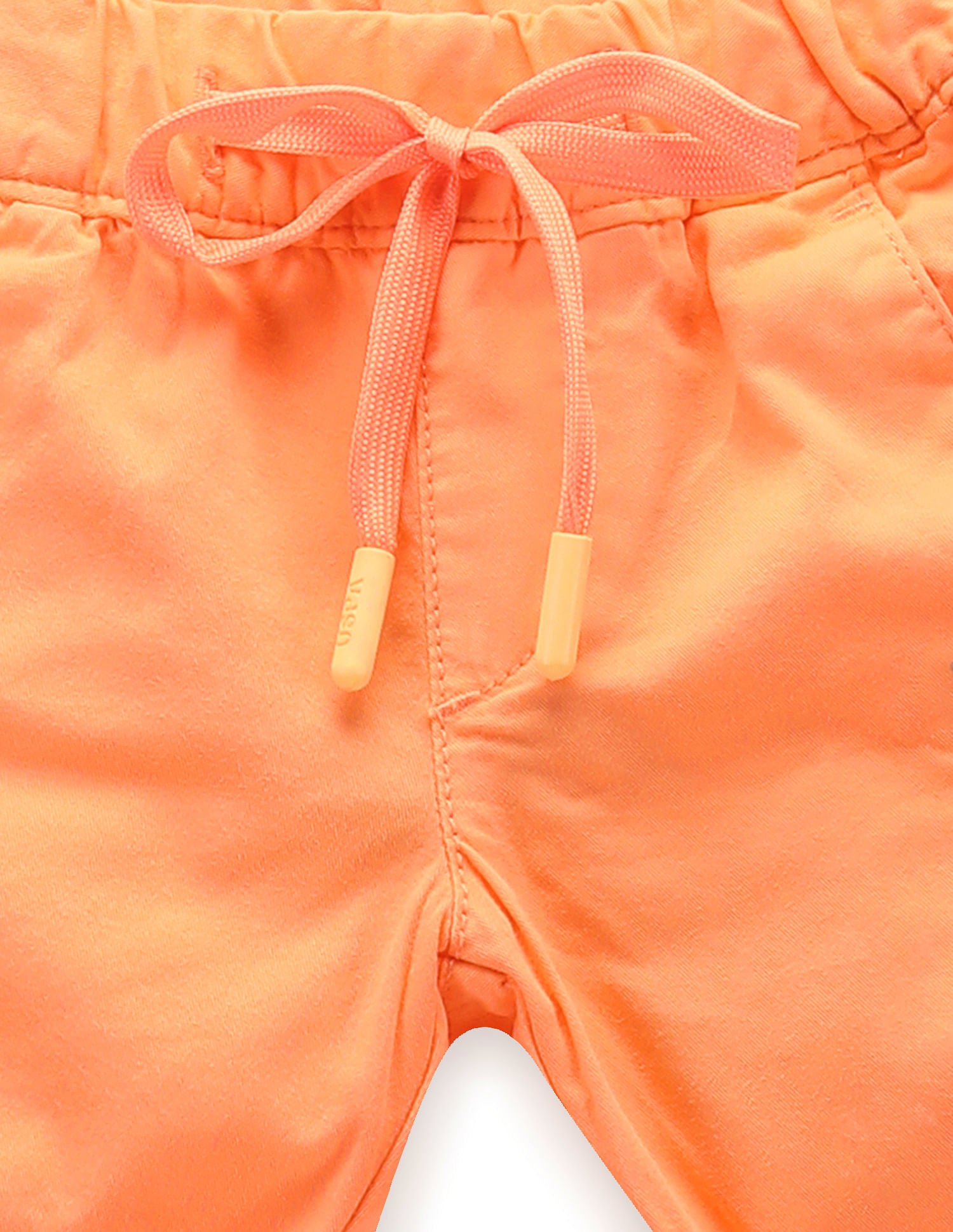 Boys Mid Rise Solid Shorts Orange - U.S. POLO ASSN. | Large