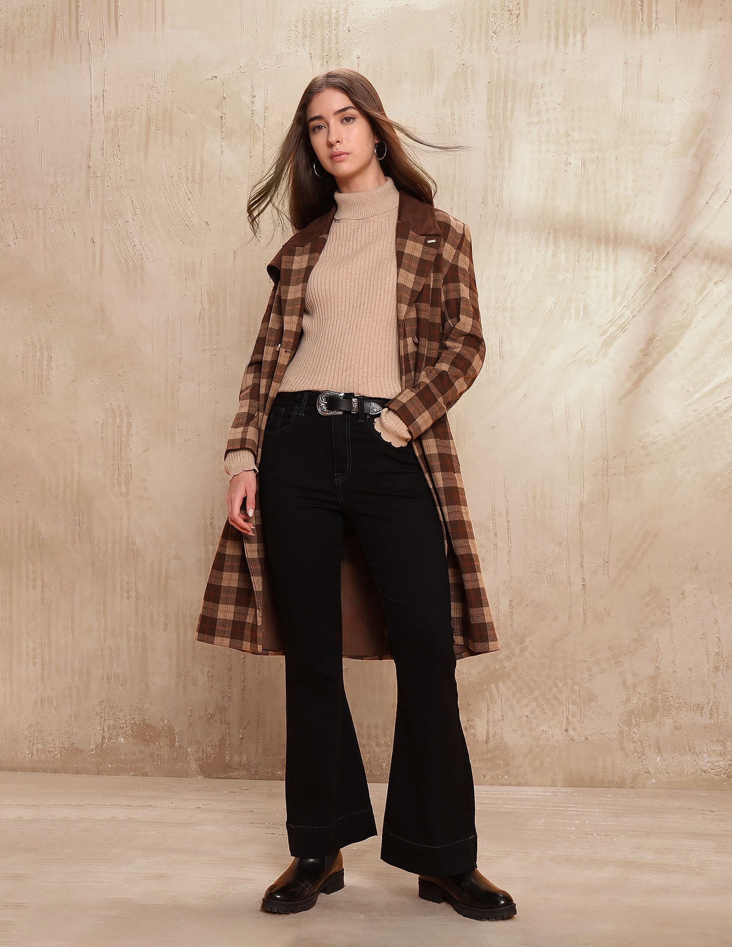 High Rise Flared Fit Jeans Black - U.S. POLO ASSN. | Large