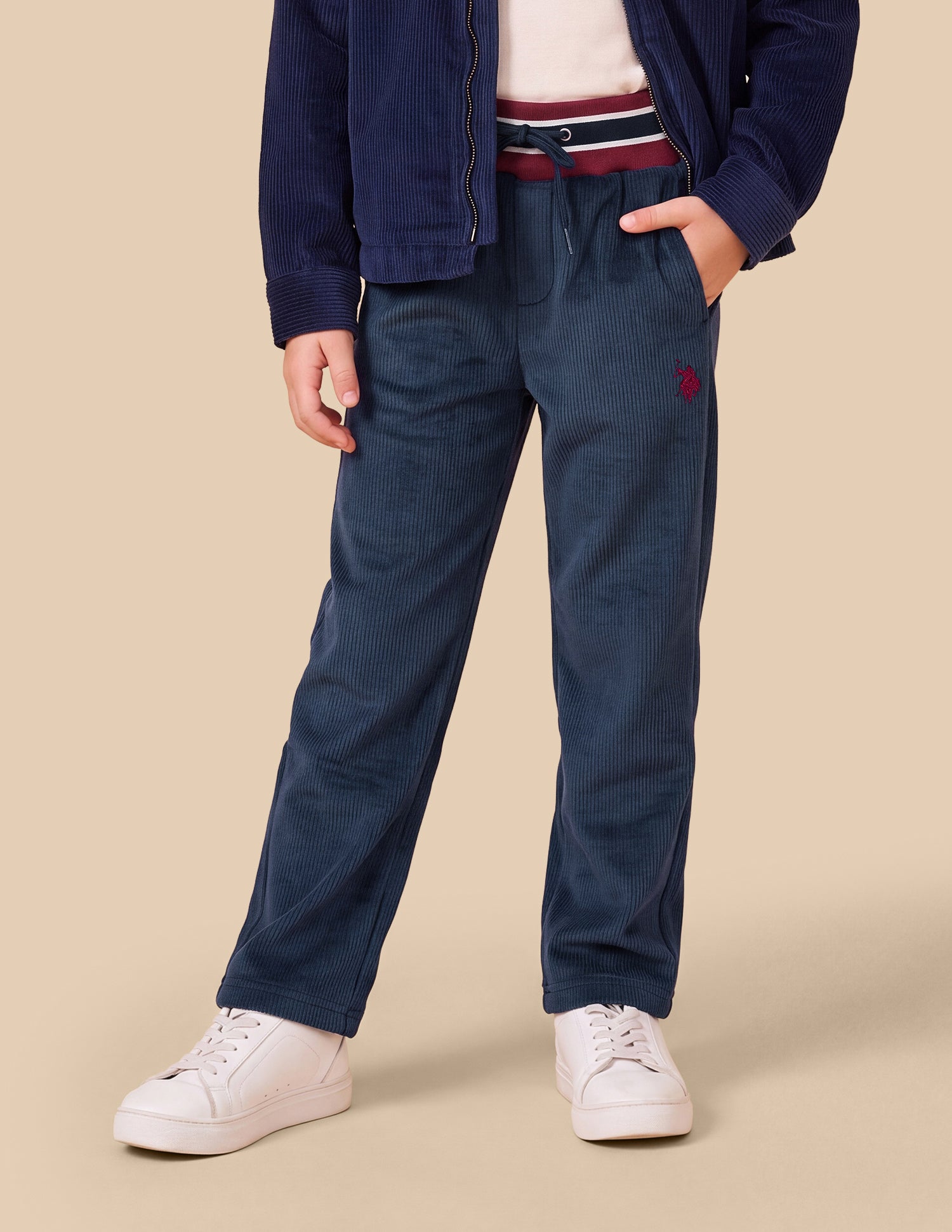 Mid Rise Regular Fit Track Pants Navy - U.S. Polo Assn. India | Large