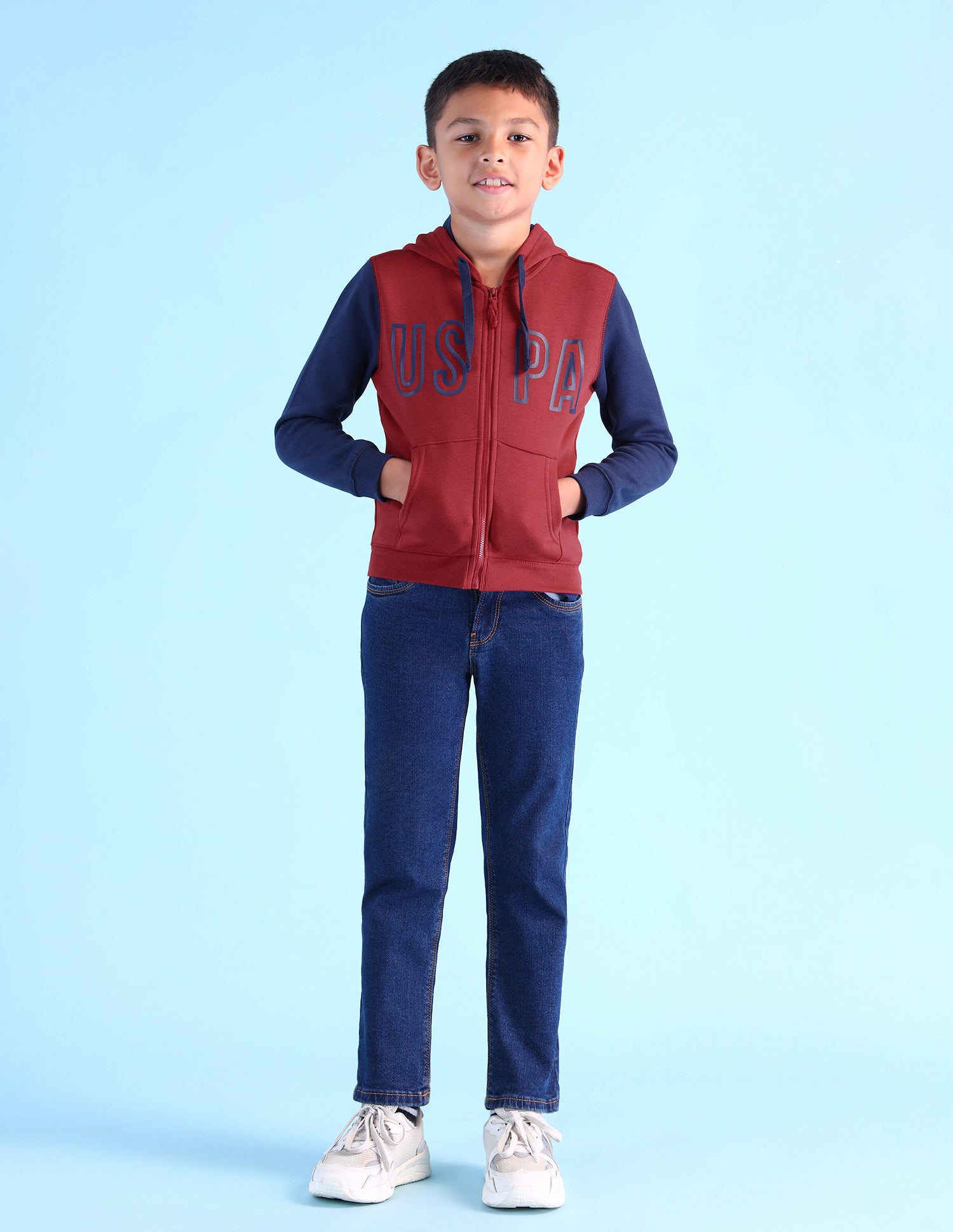 Boys Brand Printed Regular Fit Sweatshirt Red - U.S. POLO ASSN. | Large