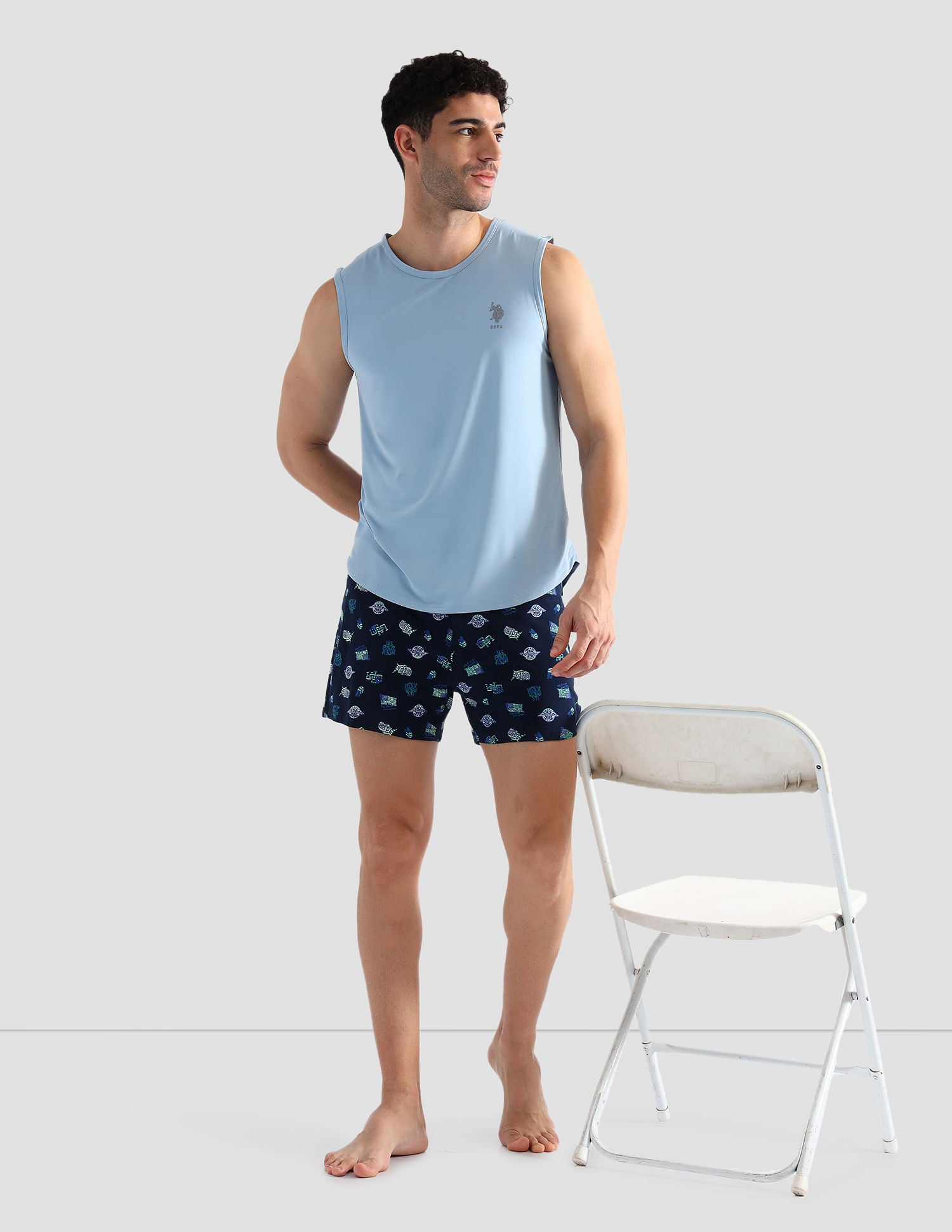 Solid Cotton OEV07 Vest - Pack Of 1 Dress Blue - U.S. POLO ASSN. | Large