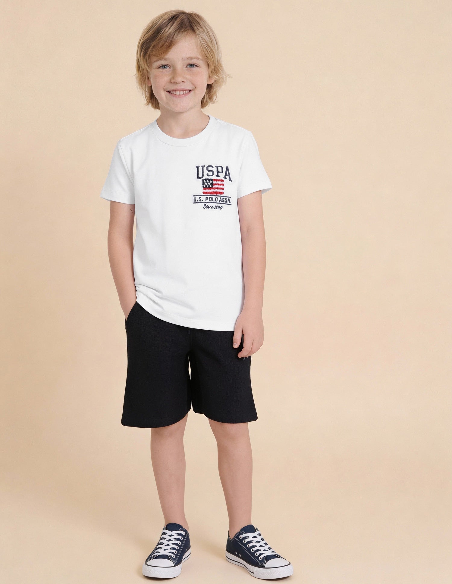 Brand Embroidered Regular Fit T-Shirt White - U.S. Polo Assn. India | Large