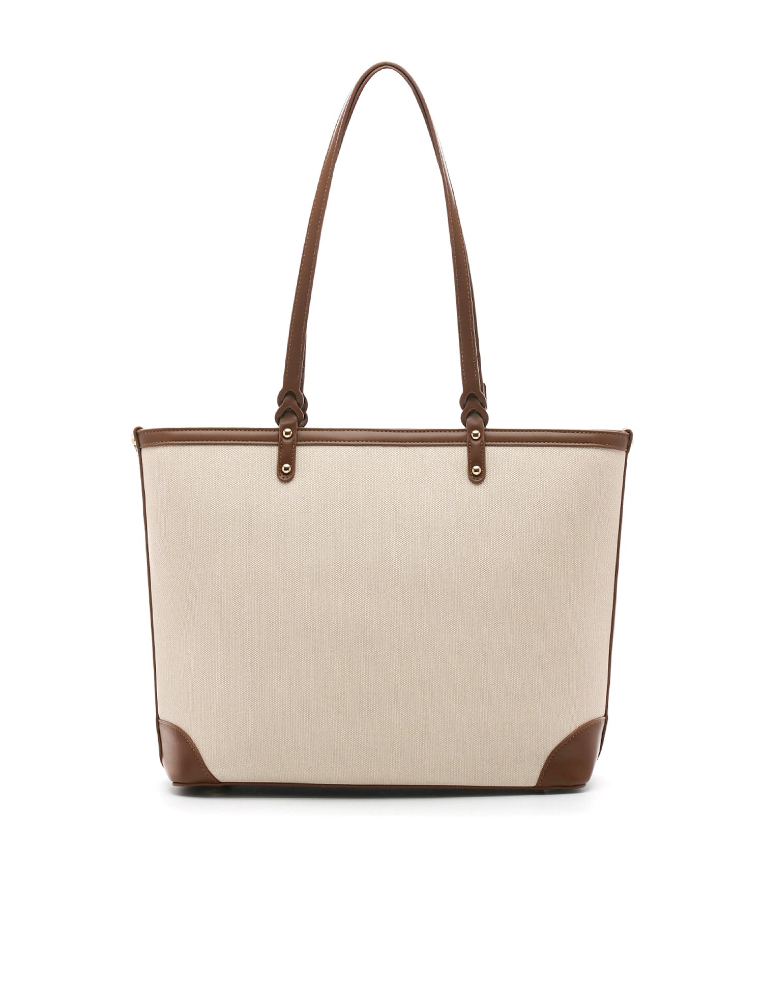 Ava Monogram Tote Bag Off White - U.S. Polo Assn. India | Large