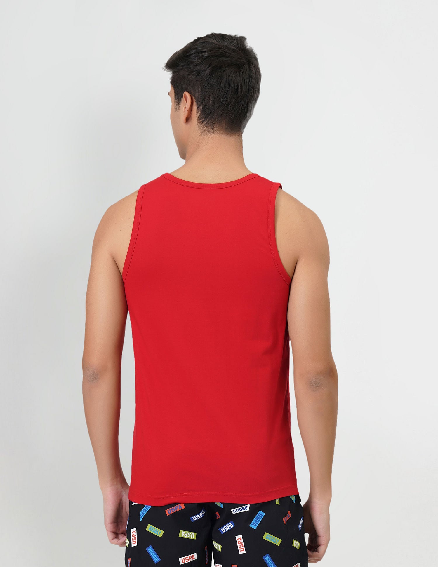 Striped Cotton EV005 Vest - Pack Of 1 Red - U.S. POLO ASSN. | Large