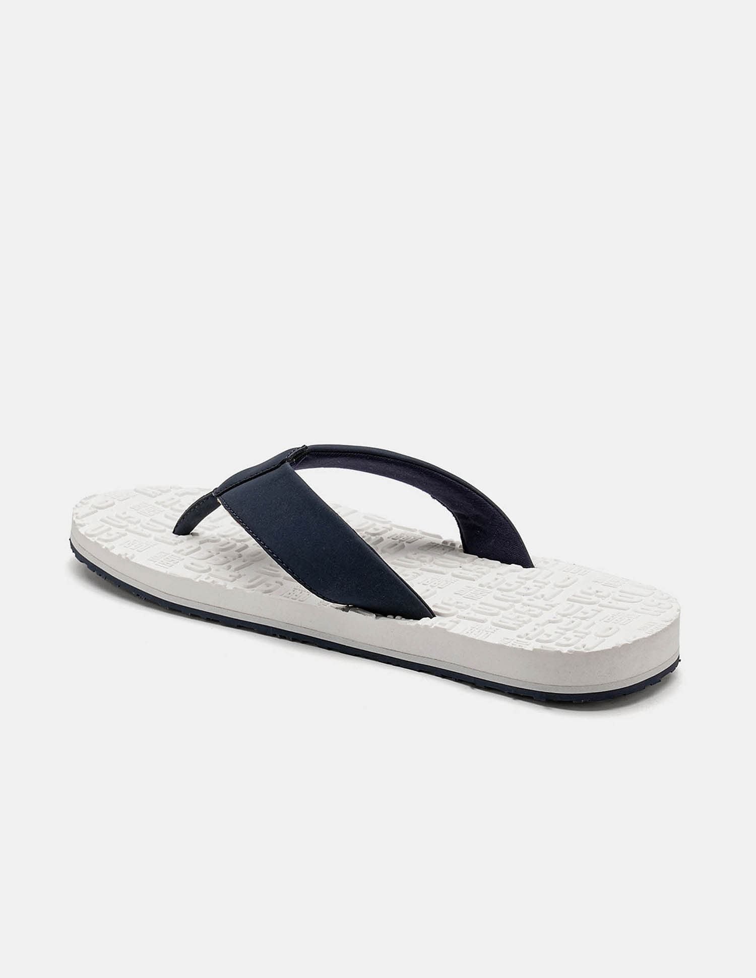 Men Rodri Brand Printed Flip Flops White - U.S. POLO ASSN. | Large