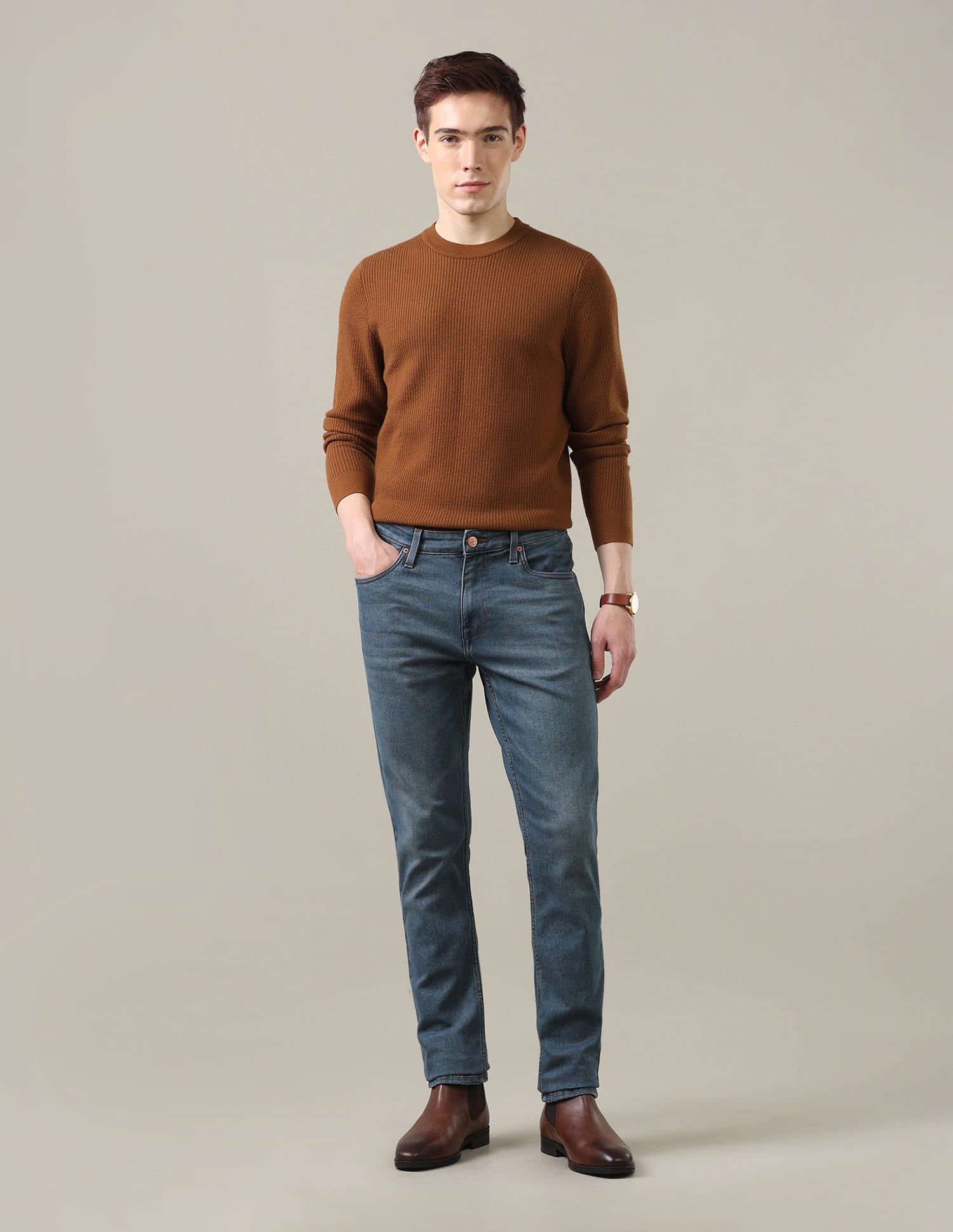 Brandon Slim-Tapered Fit Blue Jeans Blue - U.S. Polo Assn. India | Large