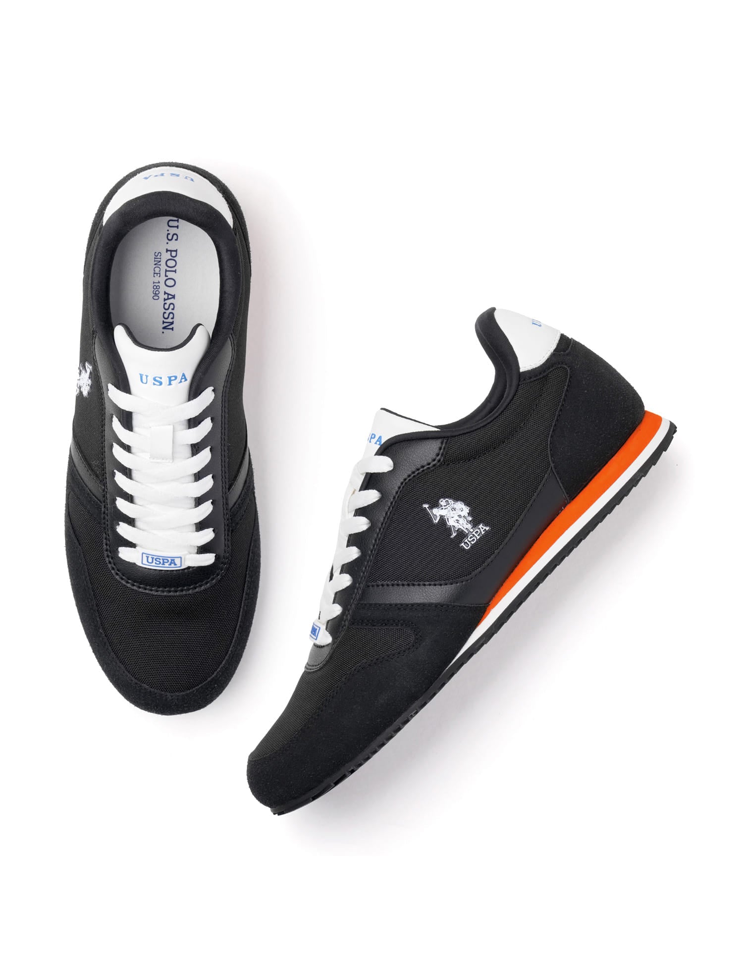 Men Clemt 3.0 Solid Sneakers Black - U.S. Polo Assn. India | Large