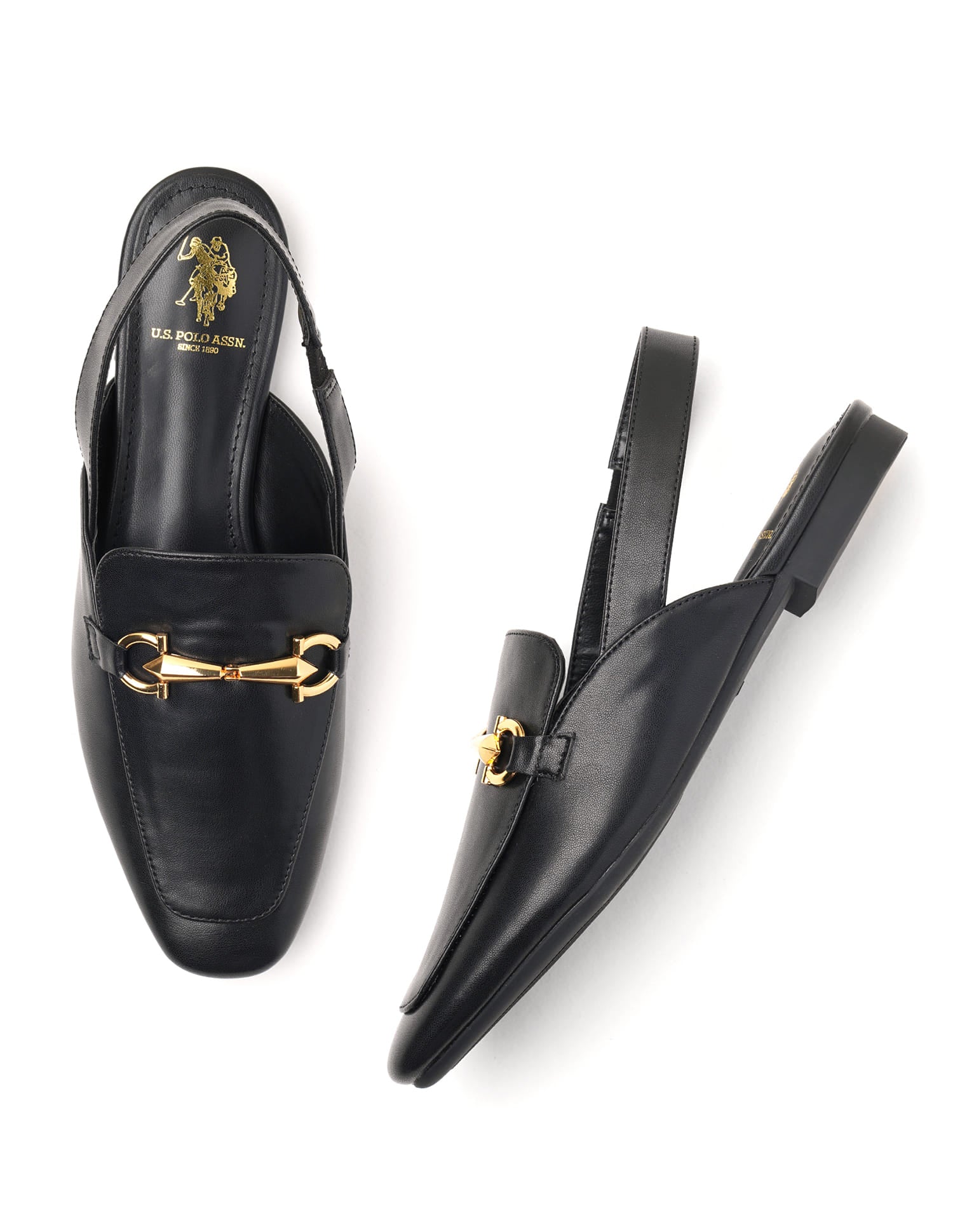 Ankle Strap Amalia Ballerinas Black - U.S. Polo Assn. India | Large