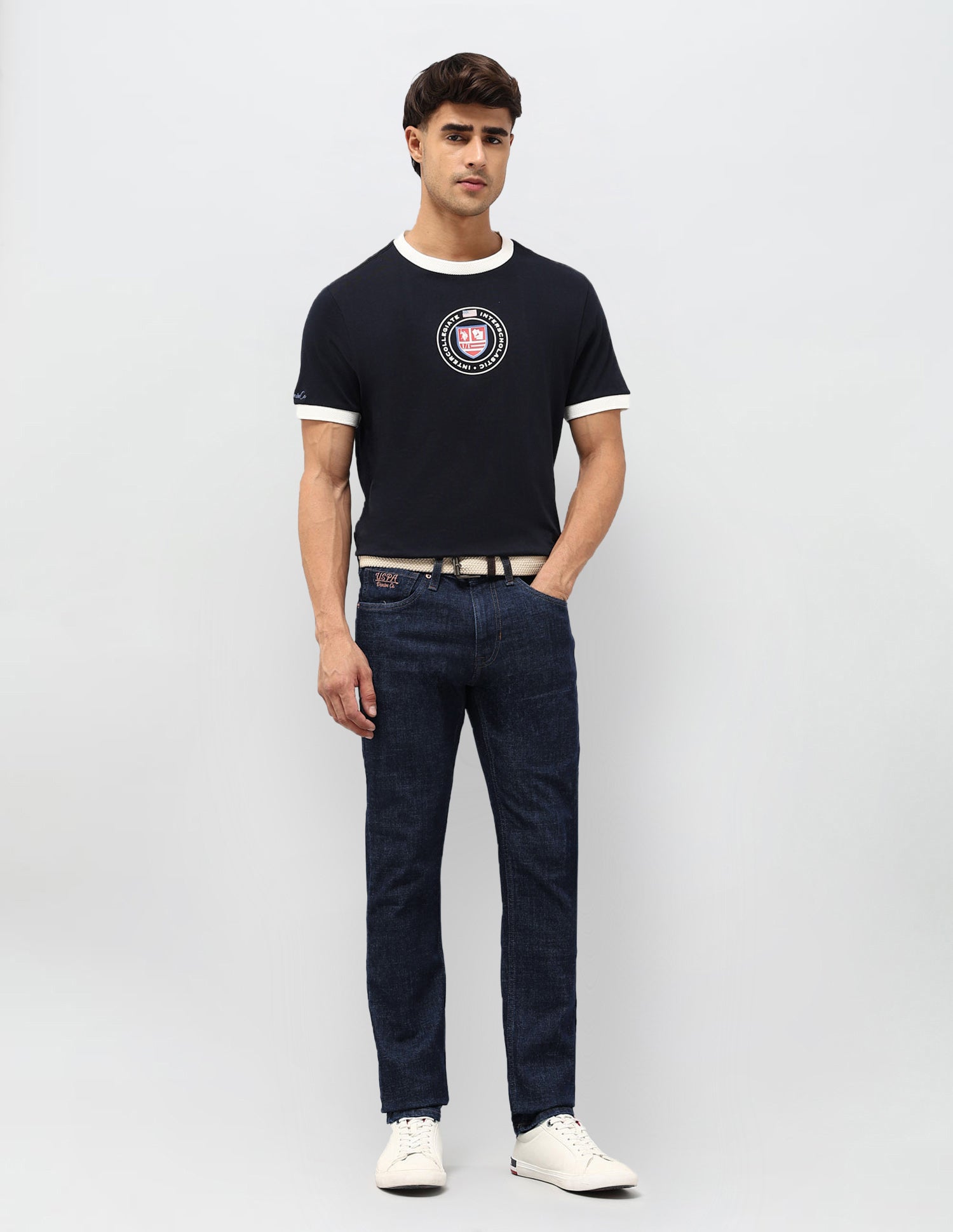 Regallo Skinny Fit Blue Jeans Indigo - U.S. Polo Assn. India | Large