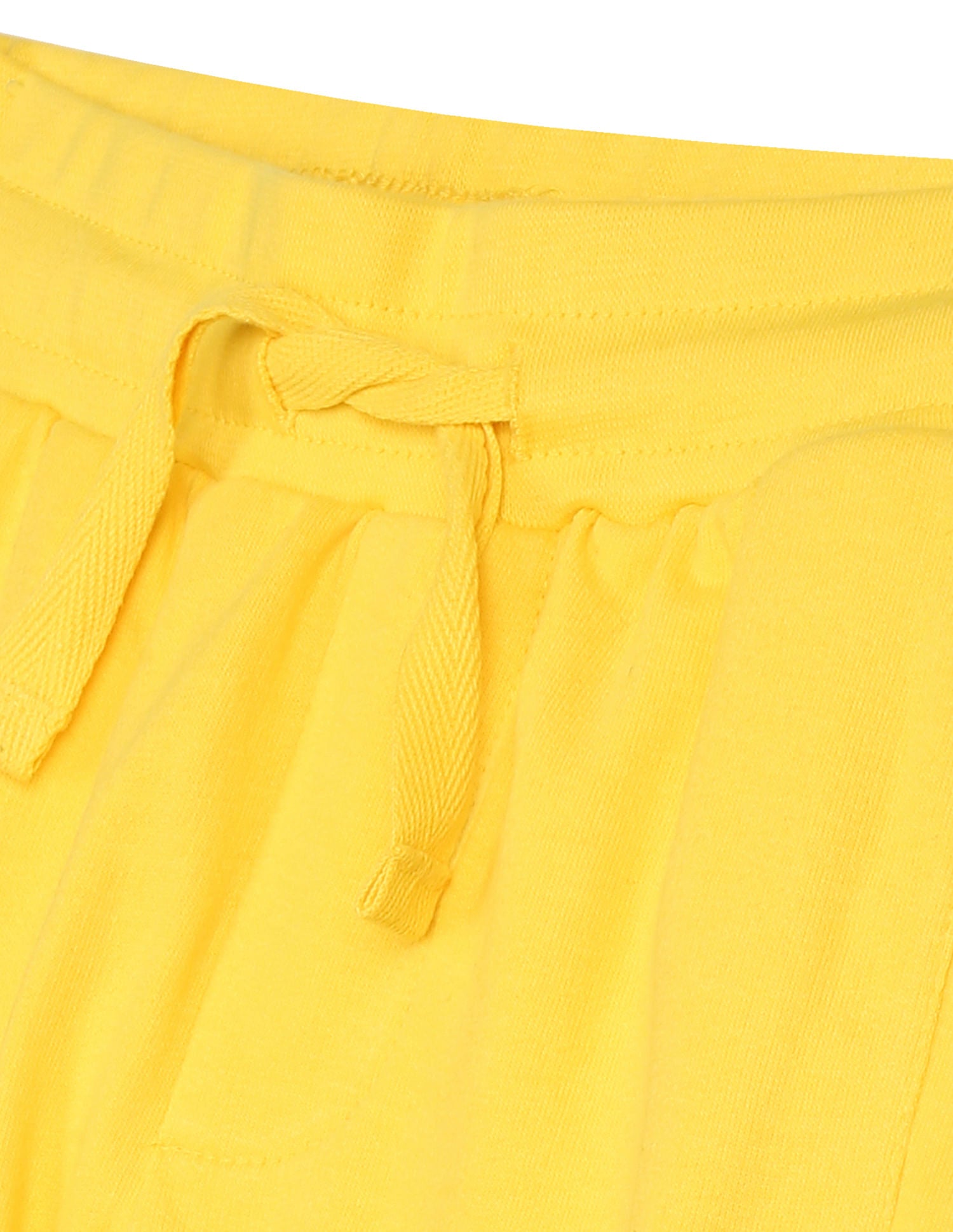 Drawstring Waist Solid Joggers Yellow - U.S. POLO ASSN. | Large