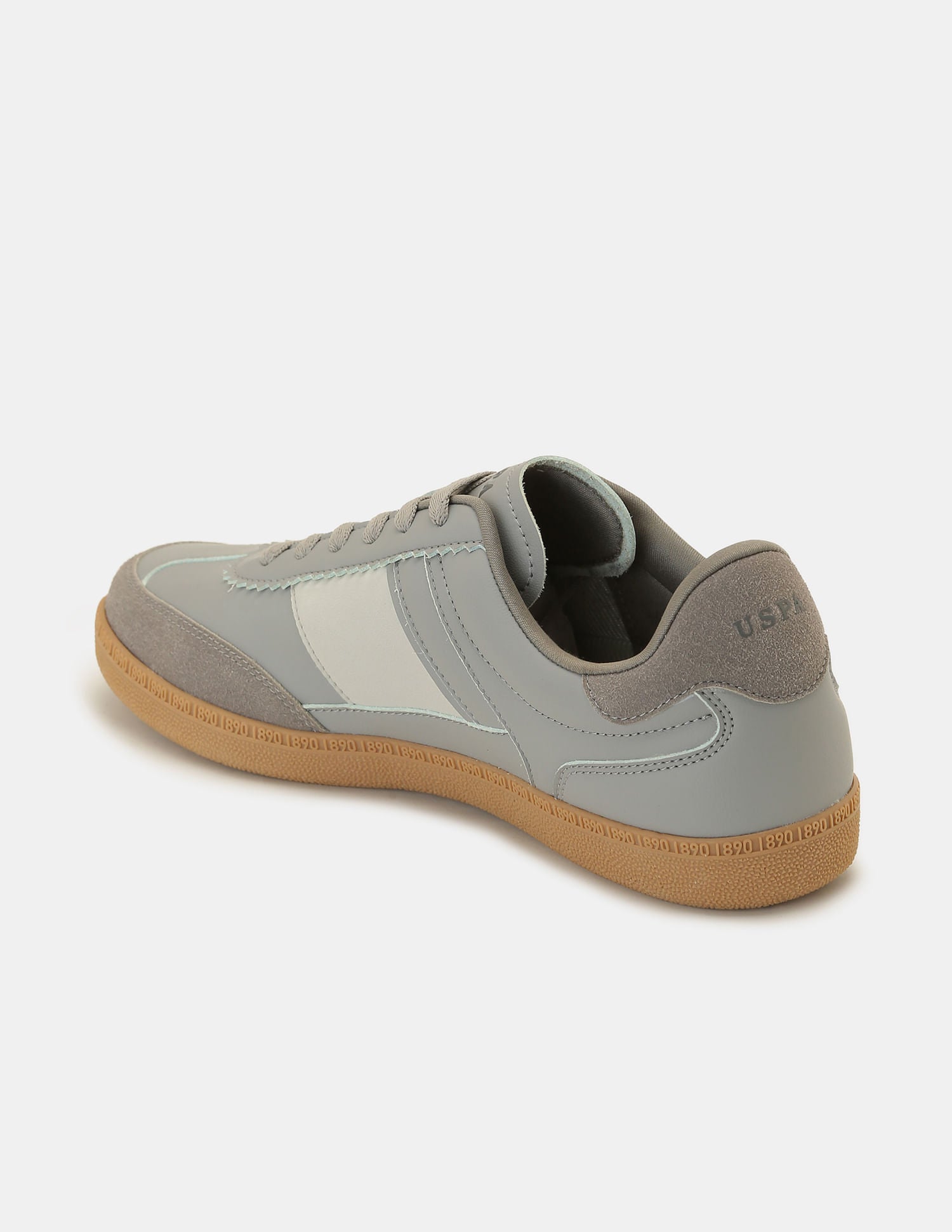 Men Gaffer Colourblocked Sneakers Grey - U.S. POLO ASSN. | Large