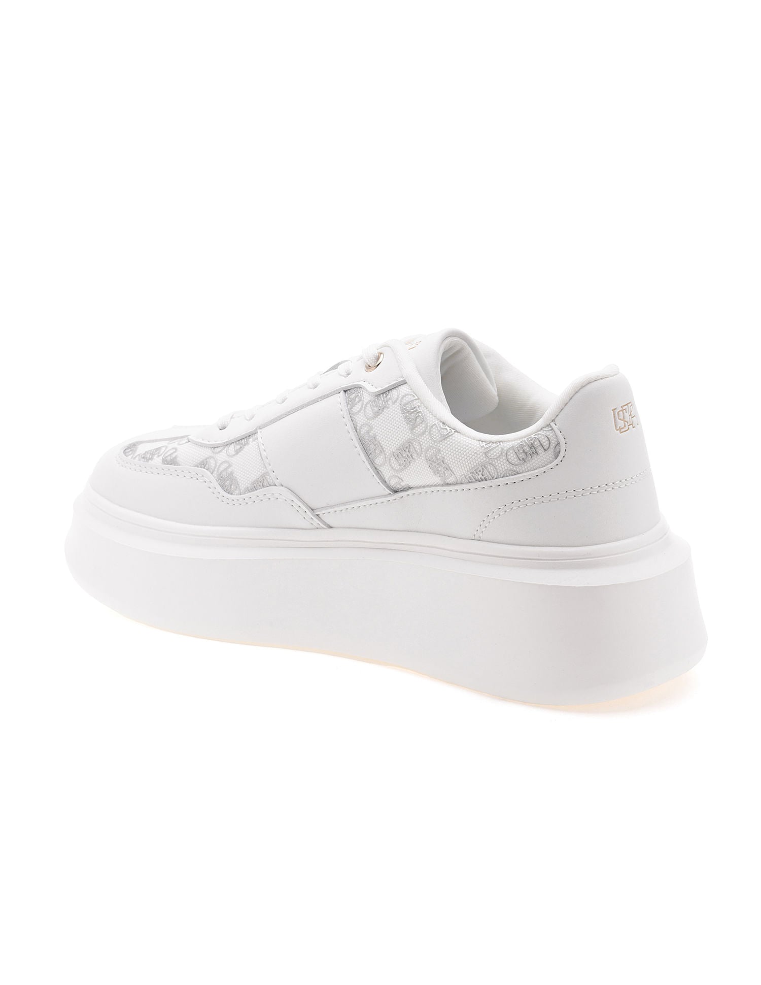 Women Brand Print Marlene Sneakers White - U.S. Polo Assn. India | Large