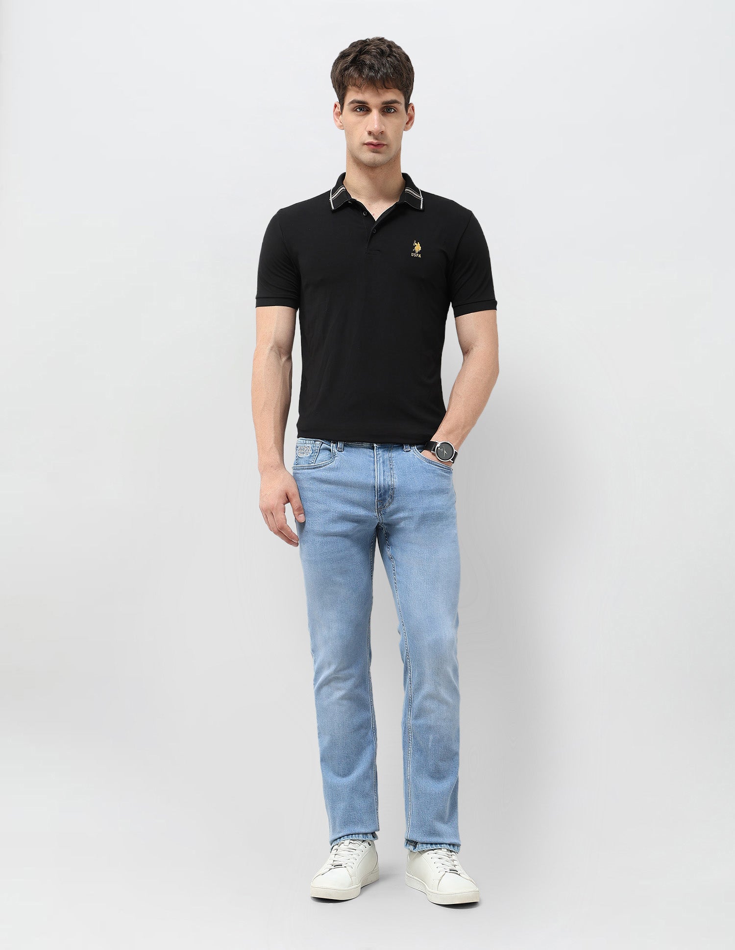 Connor Bootcut Blue Jeans Light Indigo - U.S. POLO ASSN. | Large