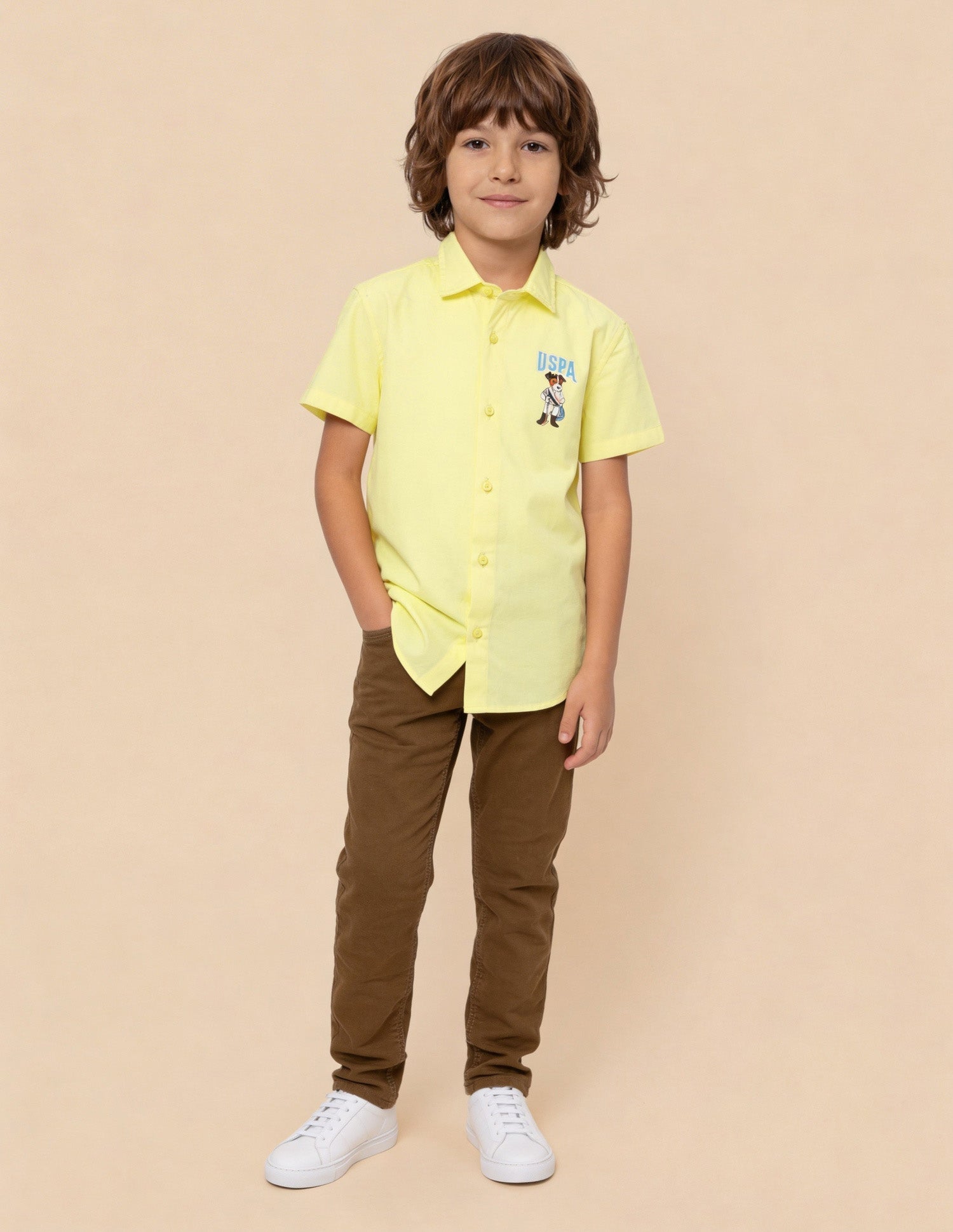 Graphic Brand Printed Shirt Yellow - U.S. Polo Assn. India | Large