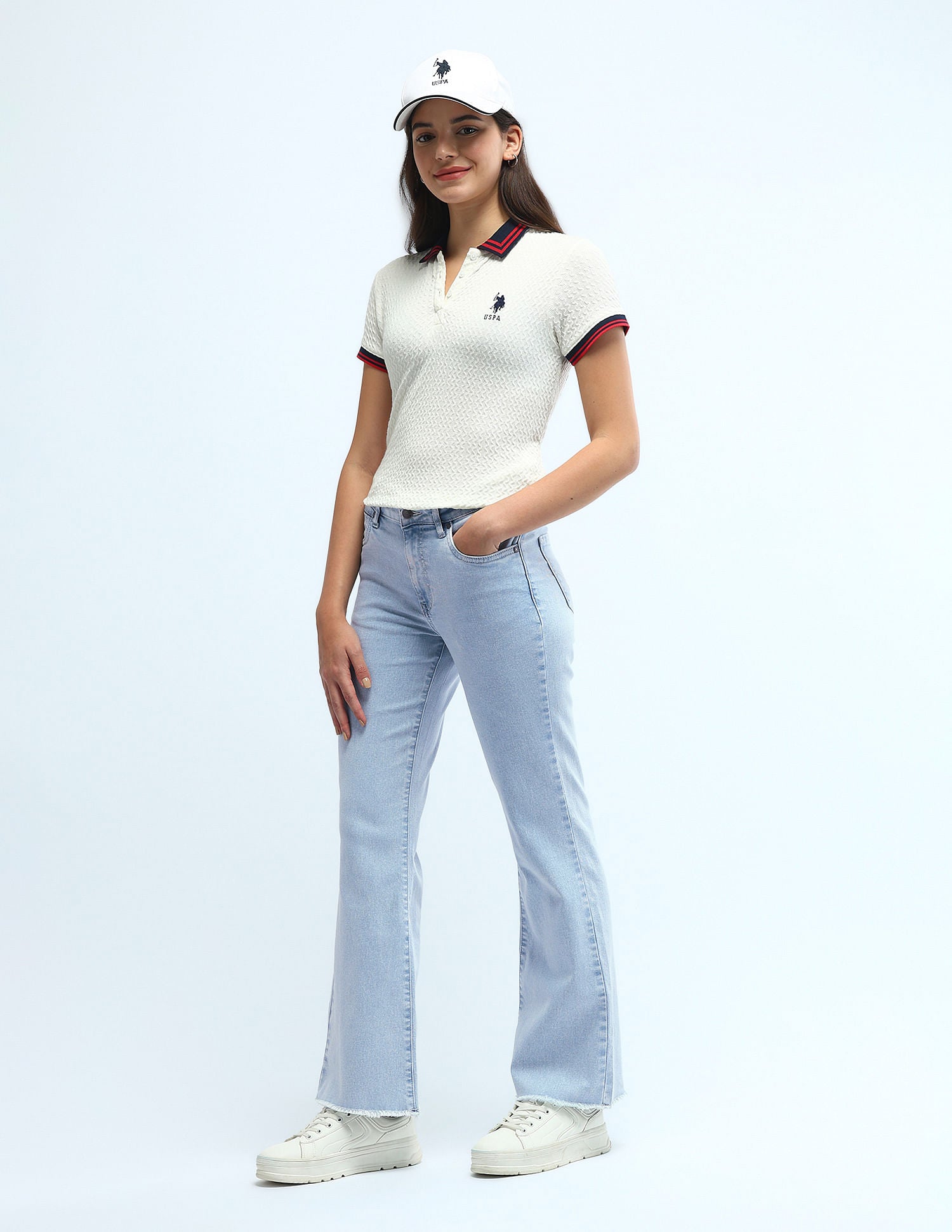 Mid Rise Regular Bootcut Jeans Blue - U.S. POLO ASSN. | Large