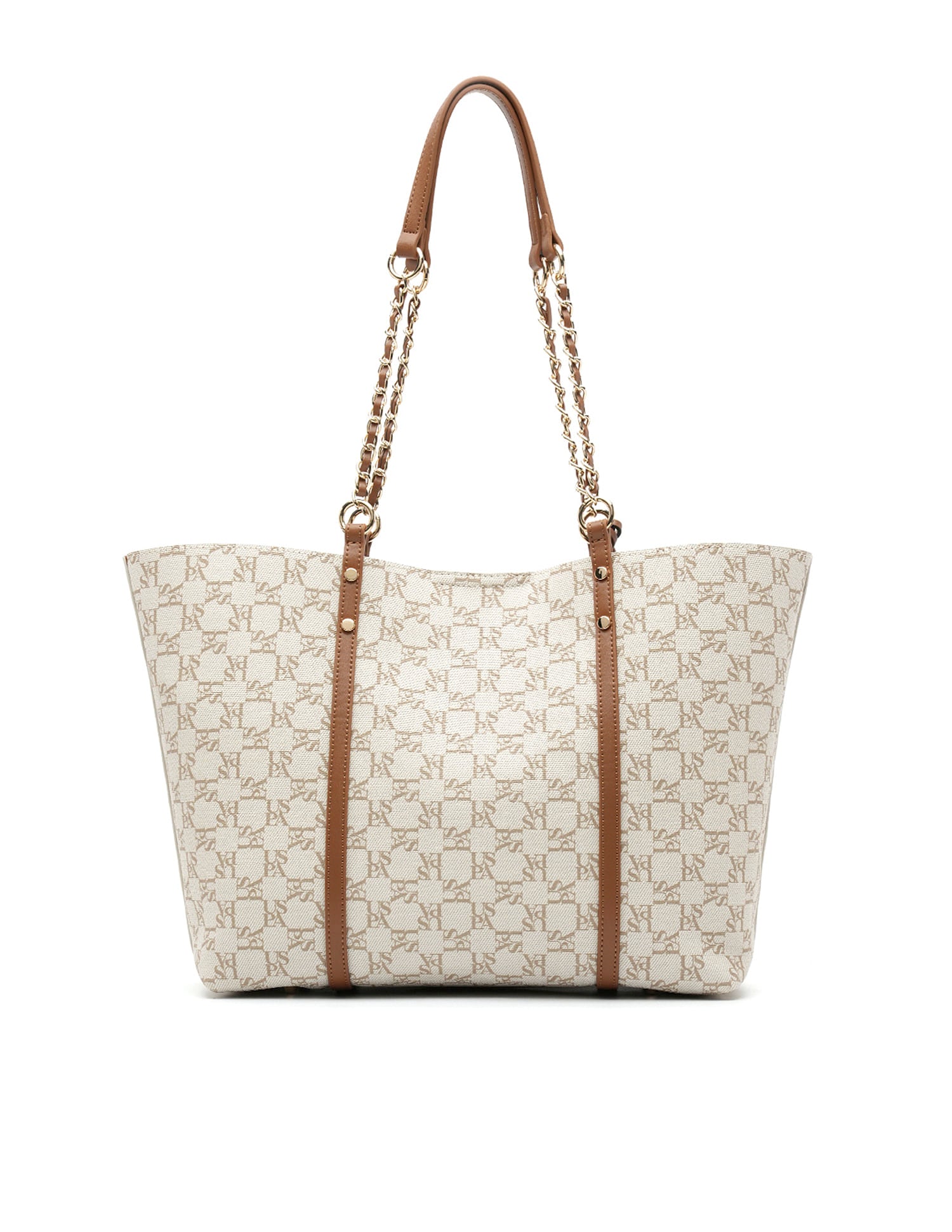 Kylie Monogram Tote Bag Off White - U.S. POLO ASSN. | Large