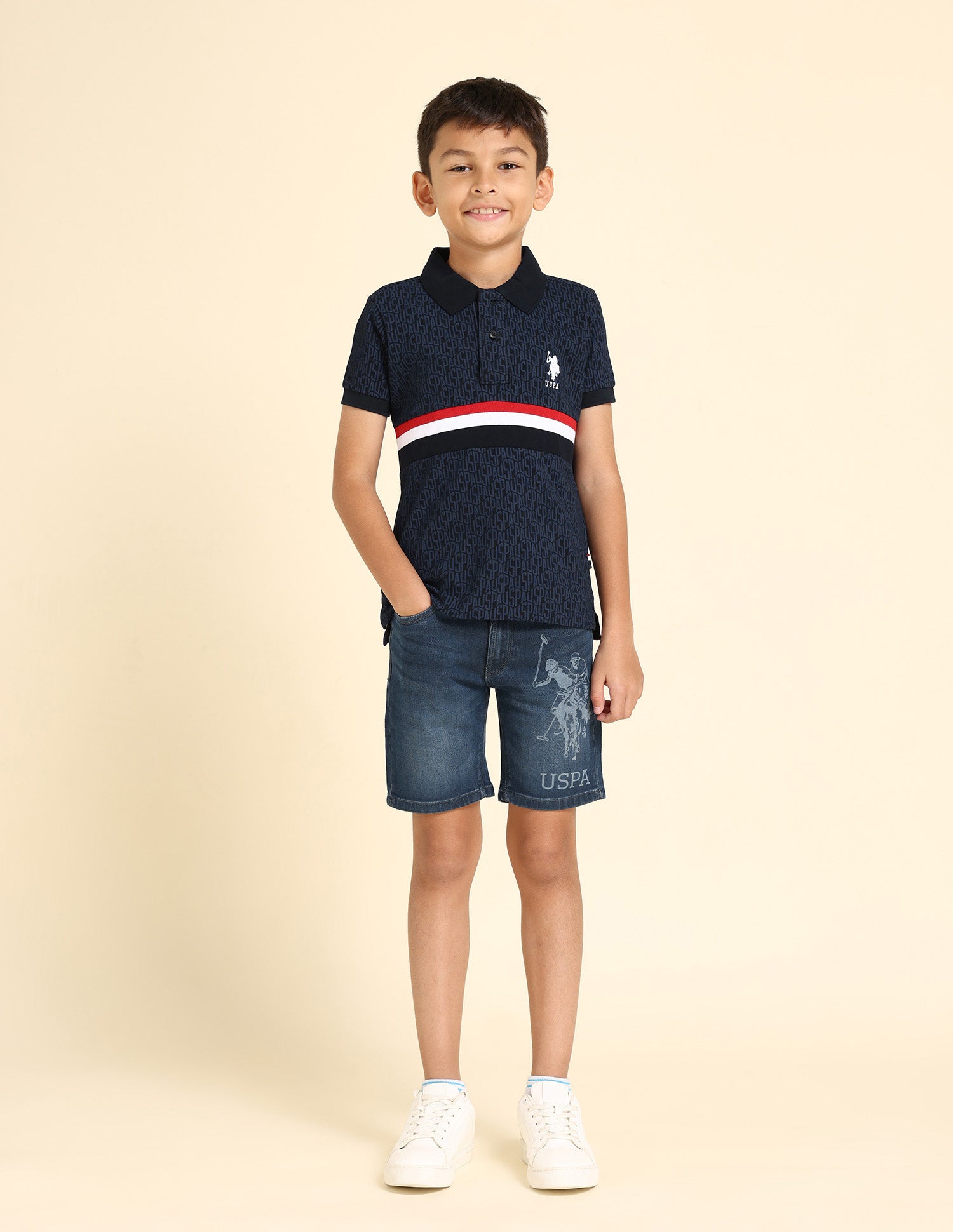 Regular fit Striped Polo Shirt Navy - U.S. POLO ASSN. | Large