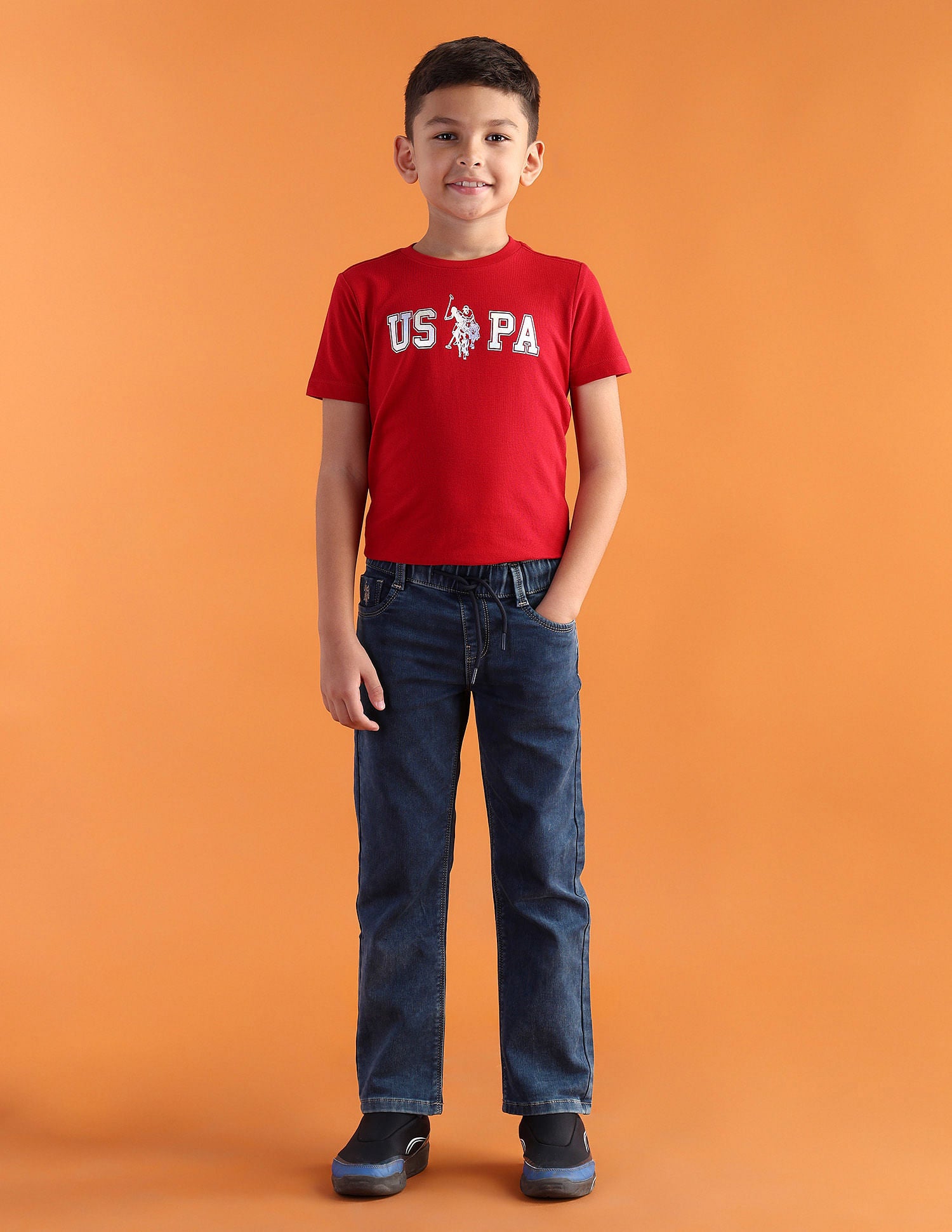 Regular fit Solid Jeans Blue - U.S. POLO ASSN. | Large