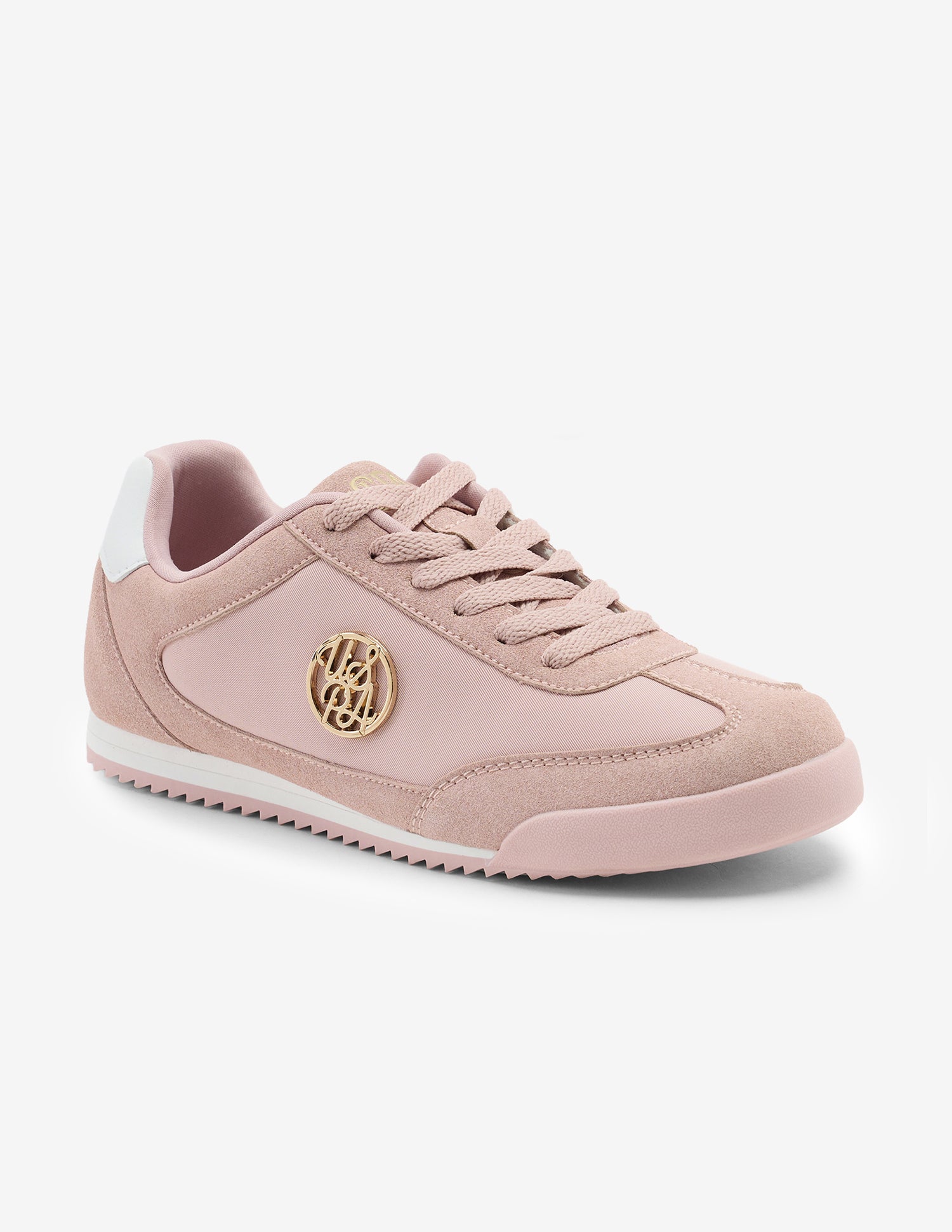 Ondine Lace-Ups Suede Sneakers Blush - U.S. Polo Assn. India | Large